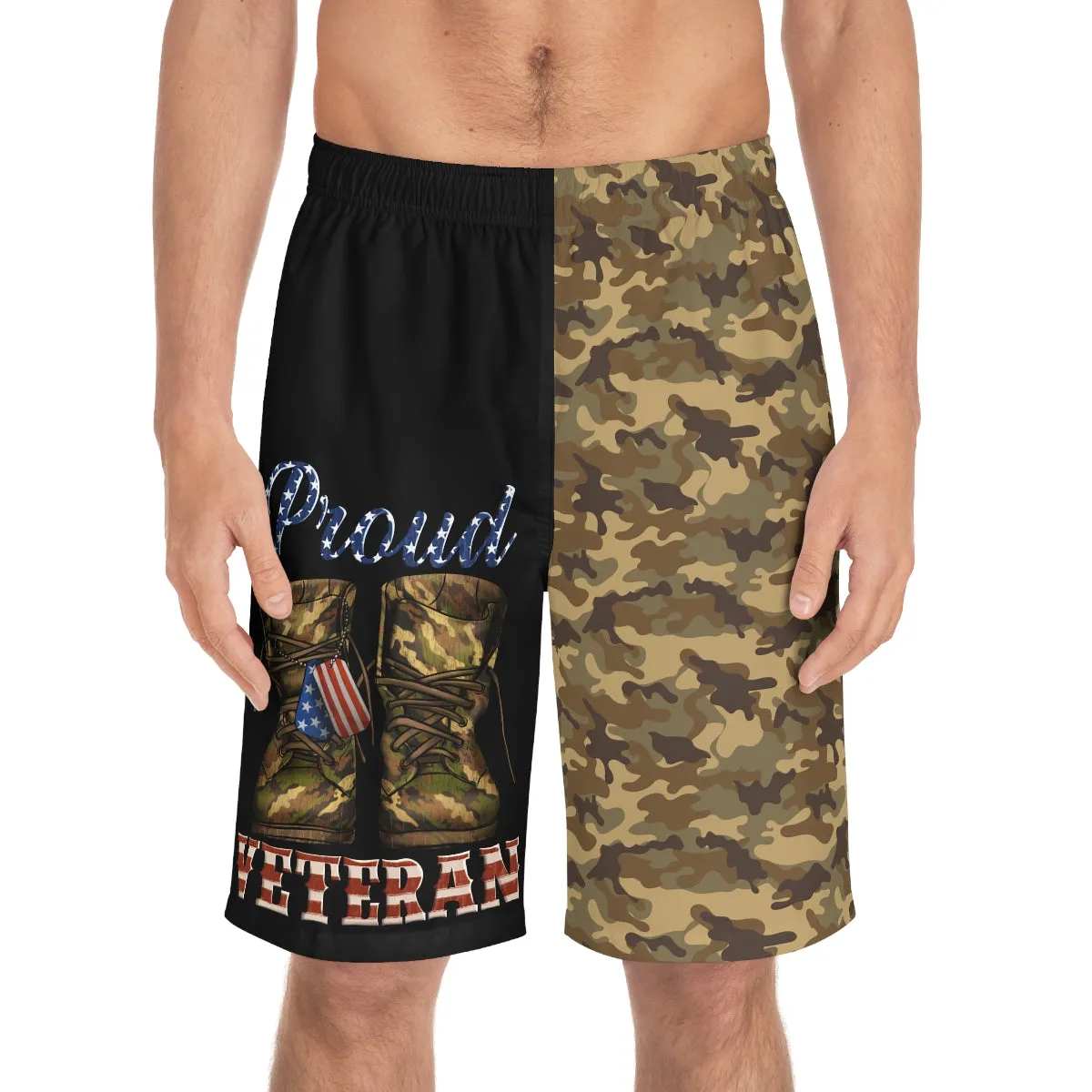 Proud Veteran Camo Shoes Board Shorts