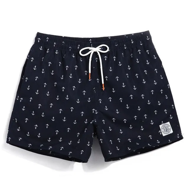 QIKERBONG Men Beach Shorts Board Trunks Shorts Casual Quick Drying Male Swimwear Swimsuits Bermuda Casual Active Sweatpants