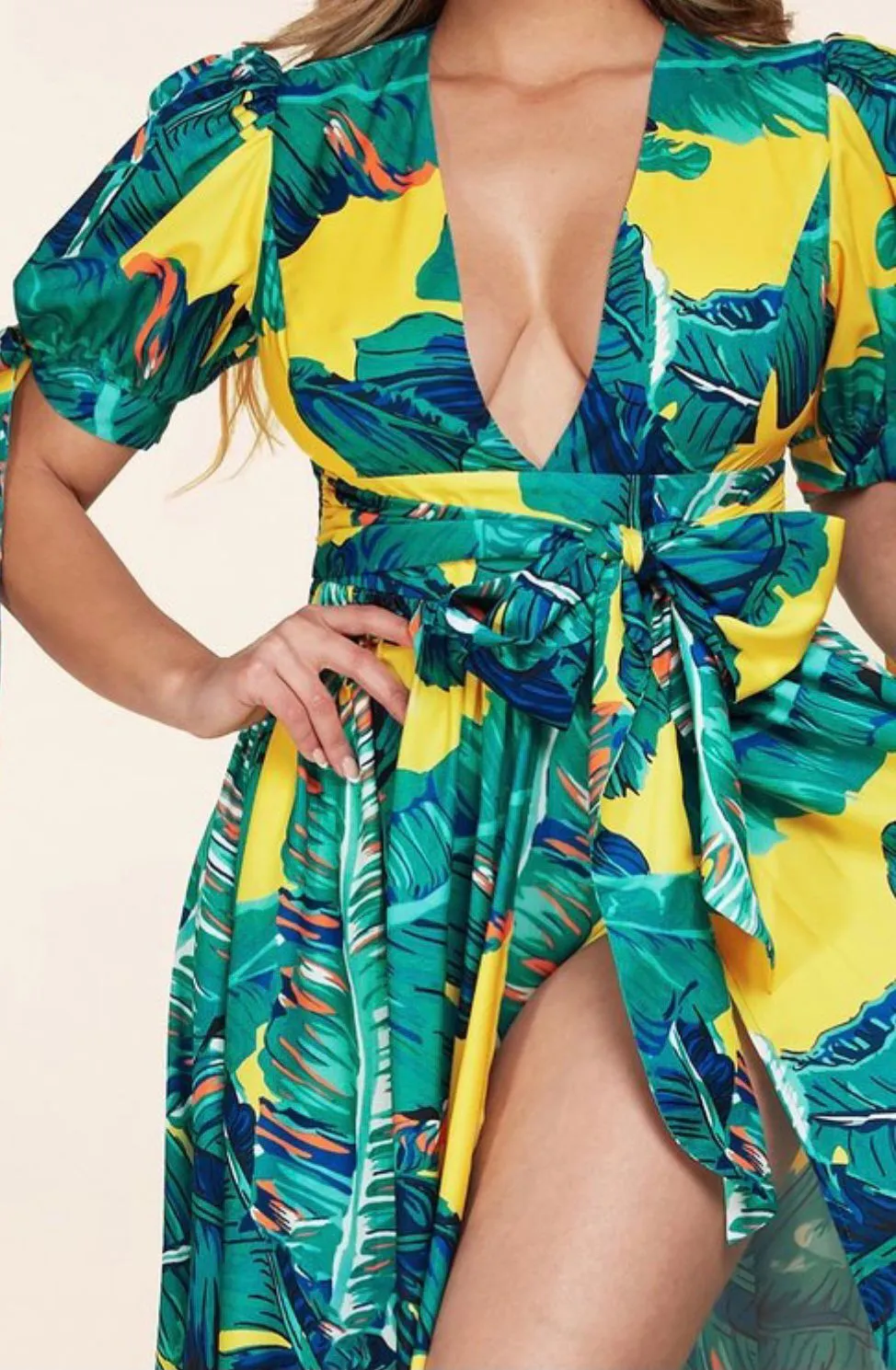 "VENICE BEACH" SUMMER PRINT MAXI DRESS