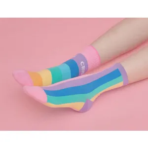 Rainbow Crush Women's Crew Socks [2 Color Shade Options] Size 5-10