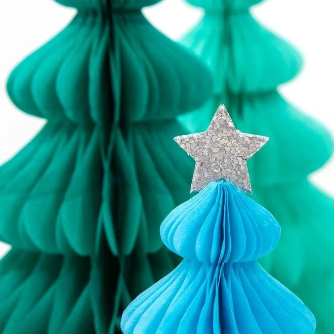 Rainbow Forest Honeycomb Decorations