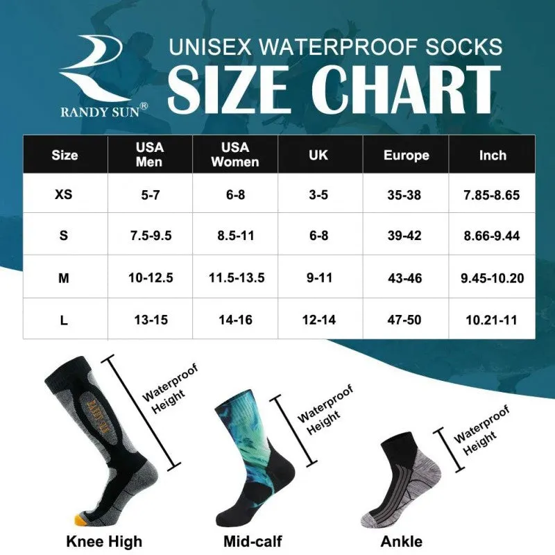 Randy Sun - Waterproof Breathable Socks (Mid calf - X184)