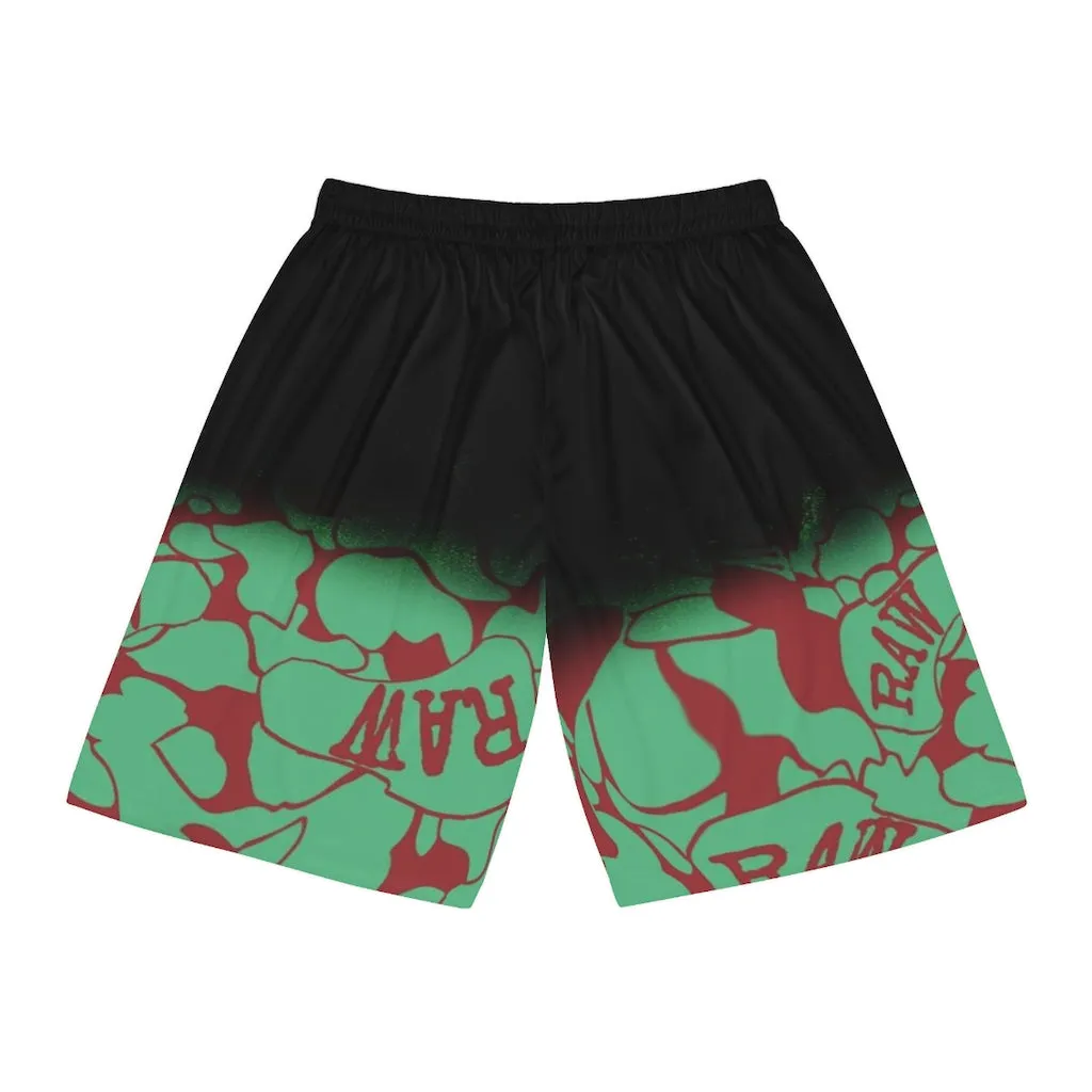 RAW SUSHI "CAMO" Basketball Shorts