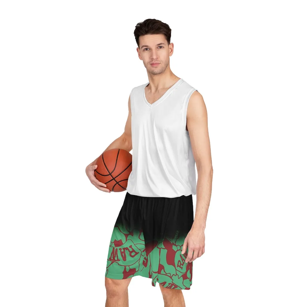 RAW SUSHI "CAMO" Basketball Shorts