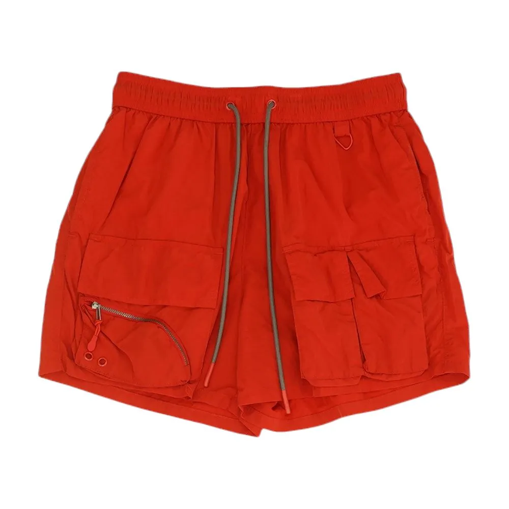 Red Solid Board Shorts