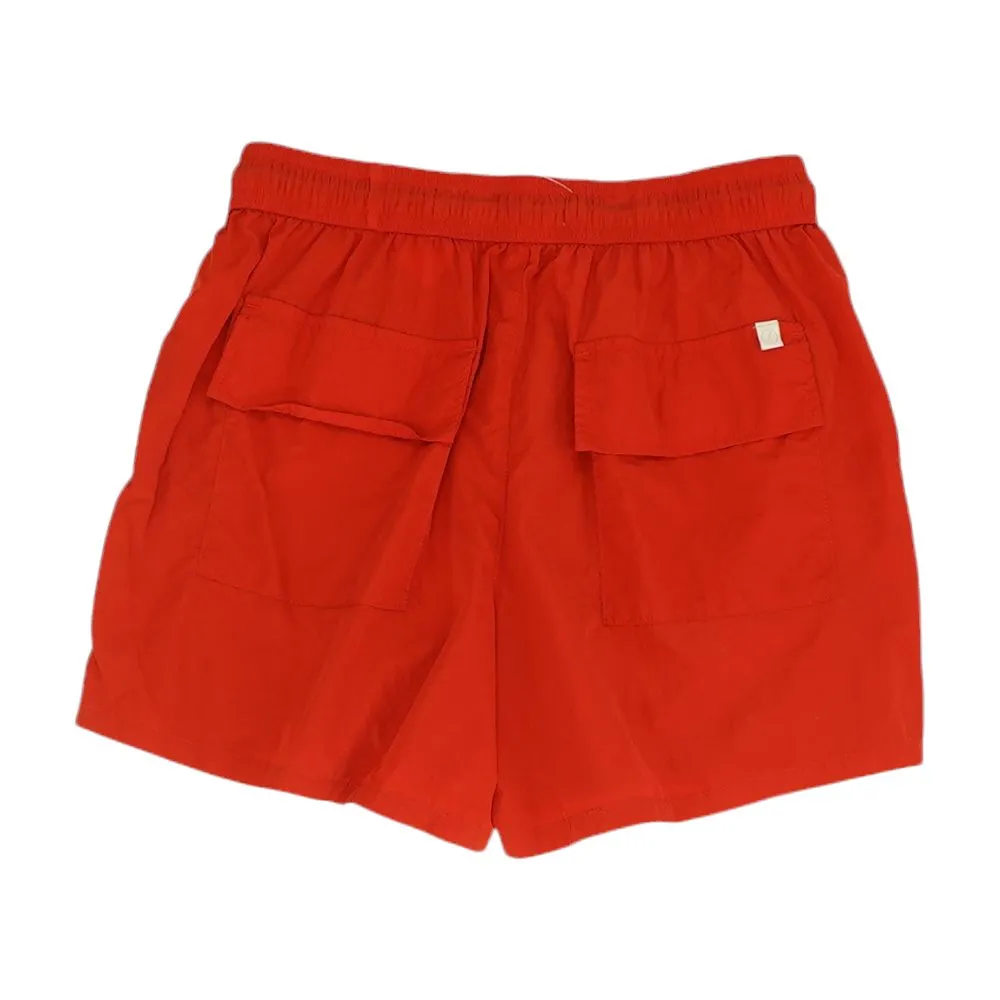 Red Solid Board Shorts