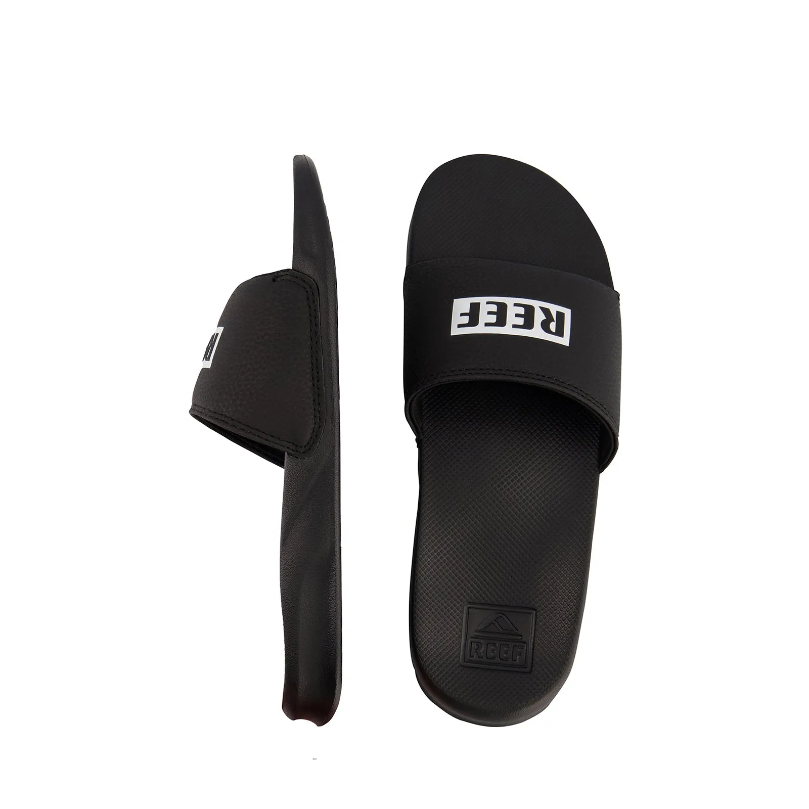 REEF ONE SLIDE MEN'S SANDALS - BLACK/WHITE
