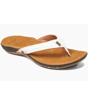 Reef Womens Miss J-Bay Flip Flops  - Tan/White