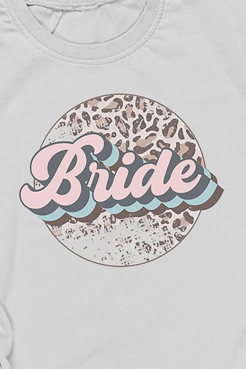 Retro Cheetah Bride Dri-Power 50/50 Tee