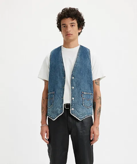 Reversible Sherpa Denim Vest SALE
