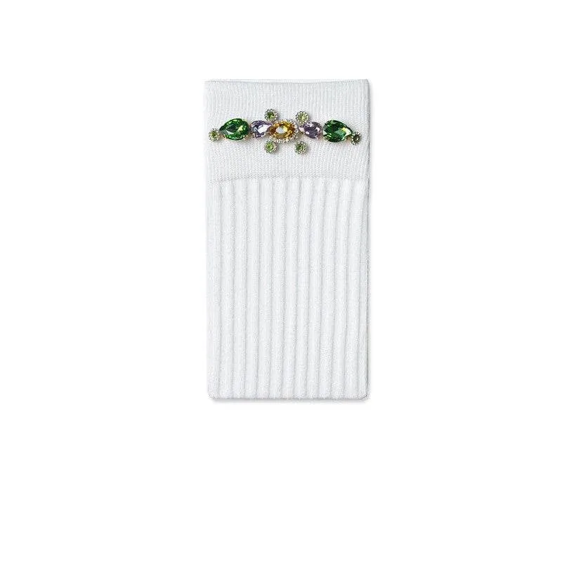 Rhinestone Crystal Long Socks Leg-knee Socks
