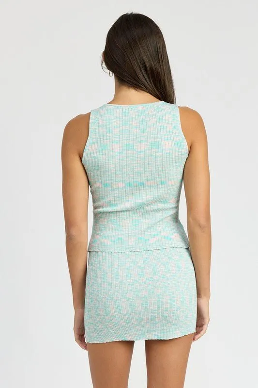 Ribbed Asymmetrical Top