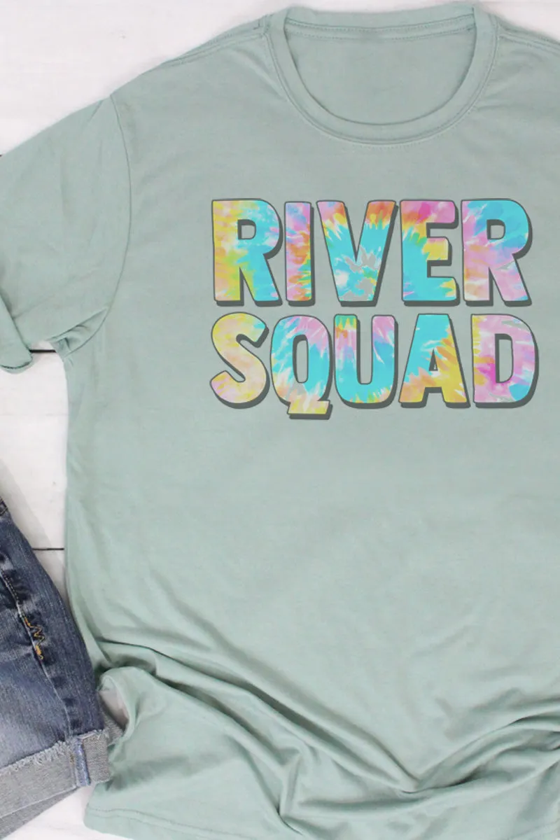 River Squad Tie Dye Poly/Cotton Tee