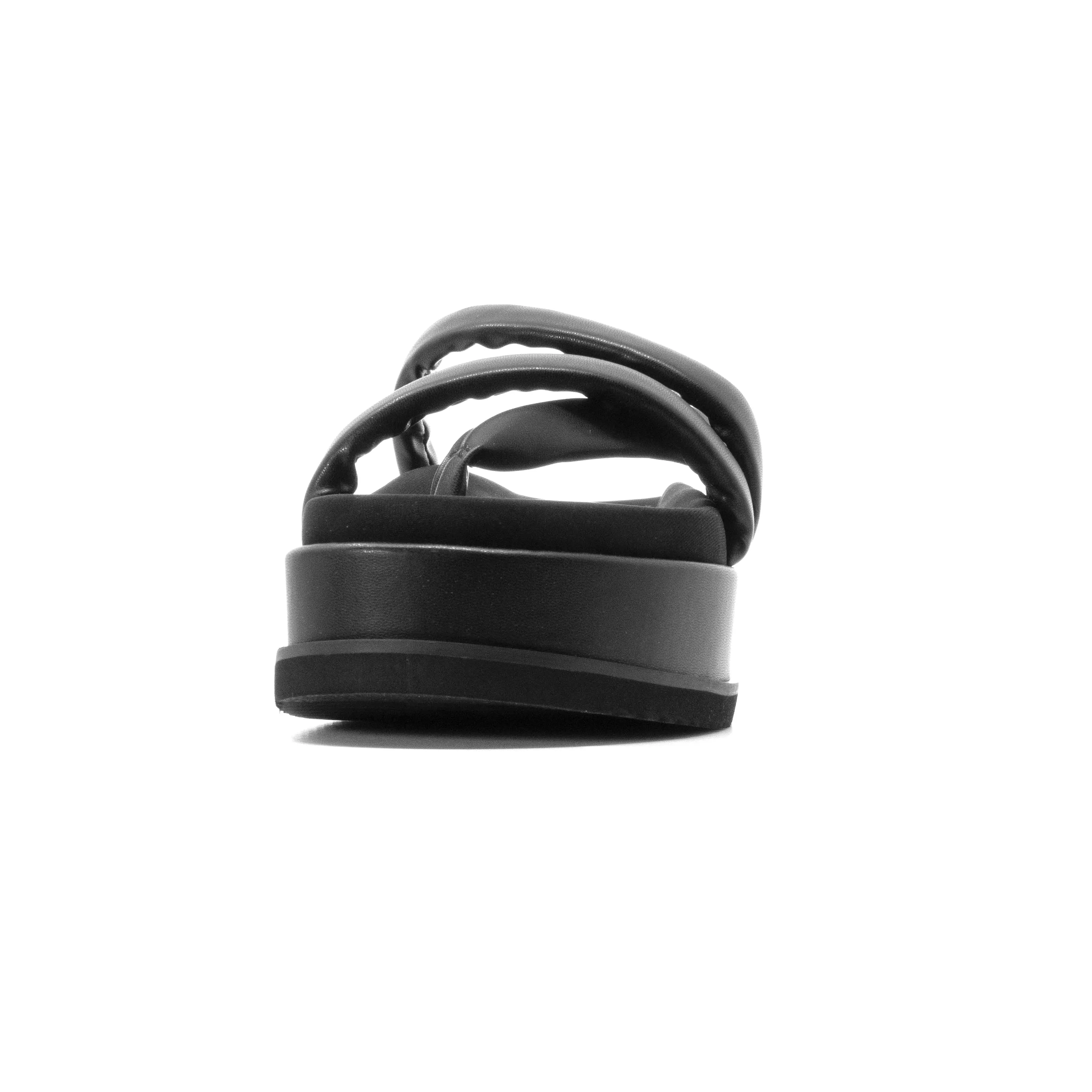 ROAM ASYMMETRICAL STACK PLATFORM BLACK VEGAN LEATHER