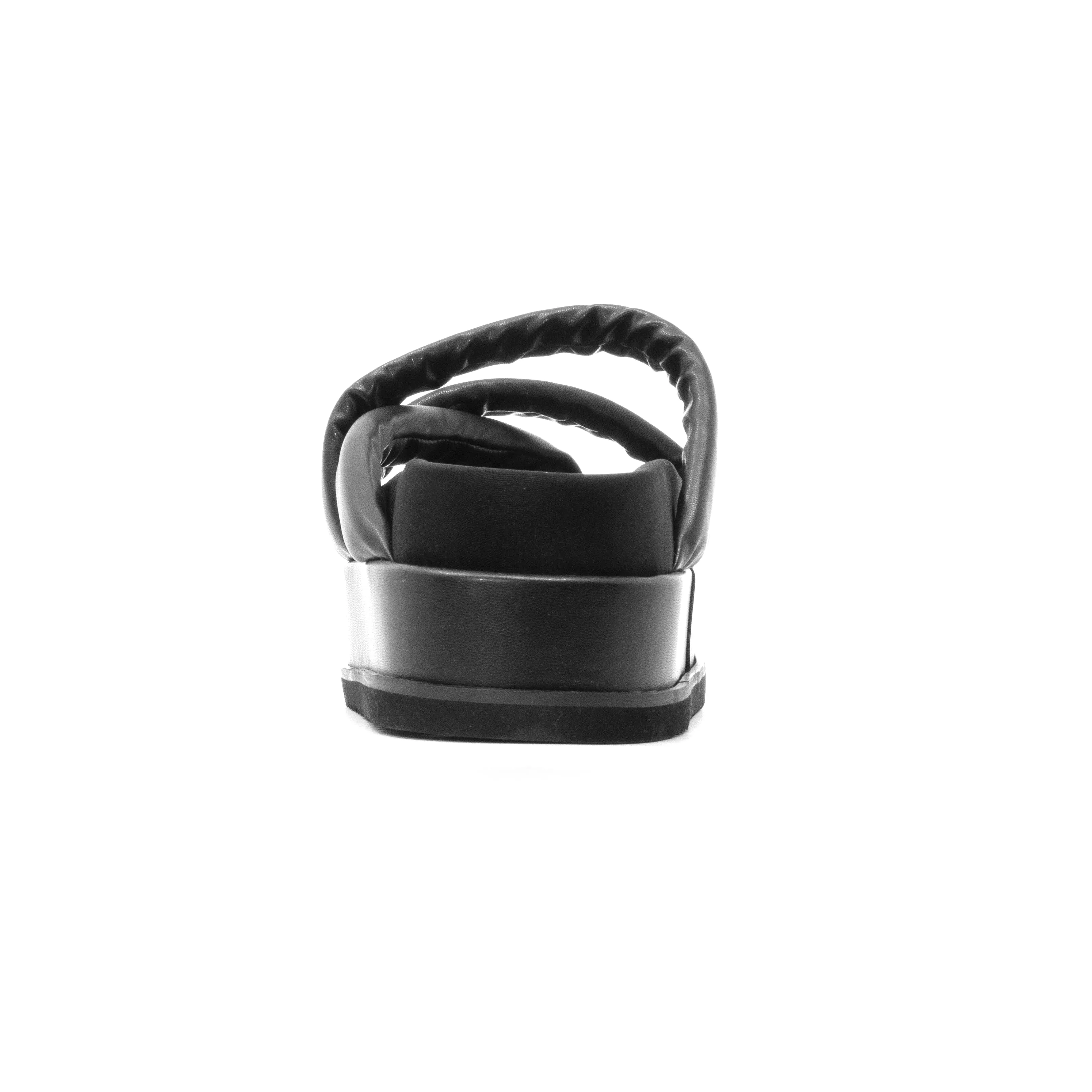 ROAM ASYMMETRICAL STACK PLATFORM BLACK VEGAN LEATHER