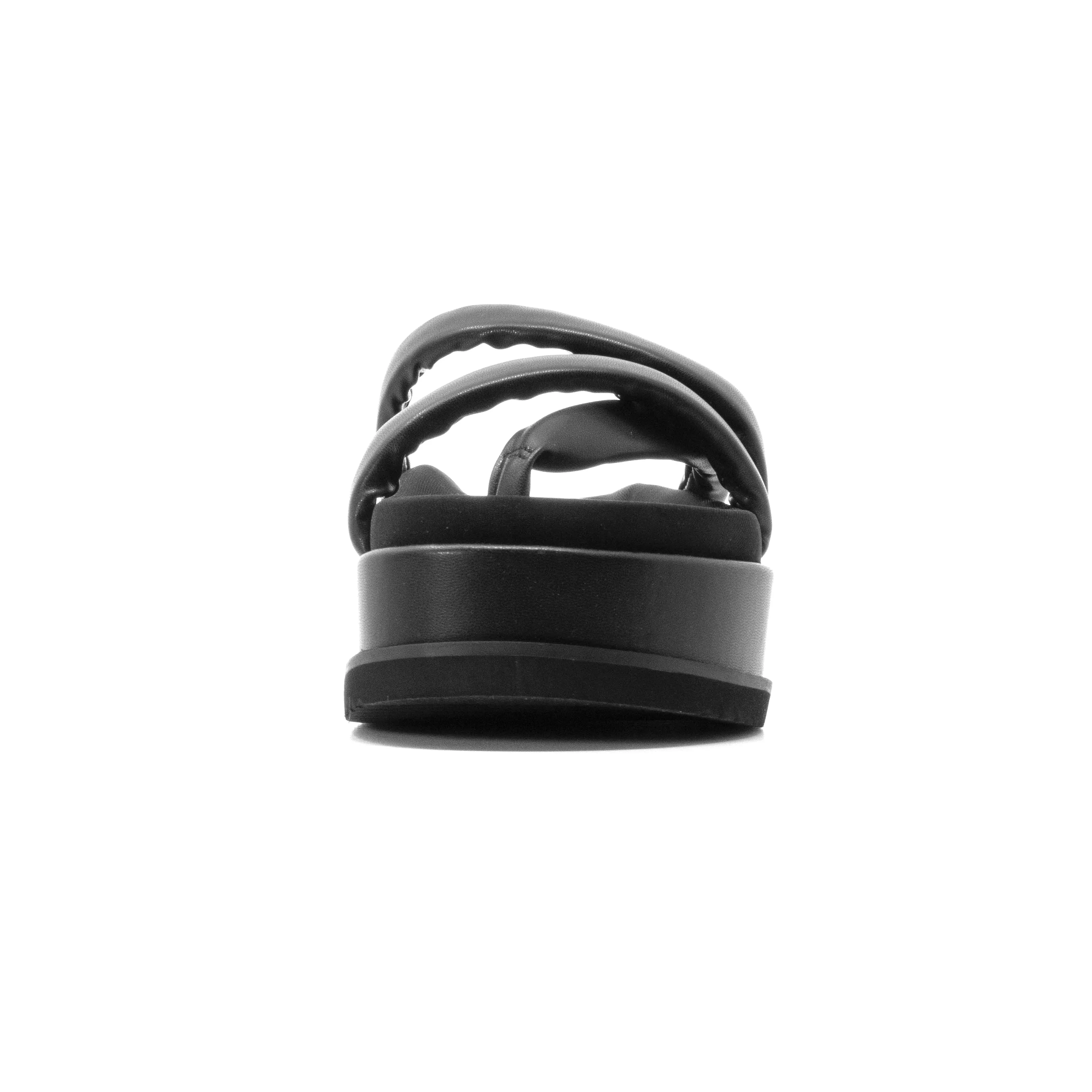 ROAM ASYMMETRICAL STACK PLATFORM BLACK VEGAN LEATHER