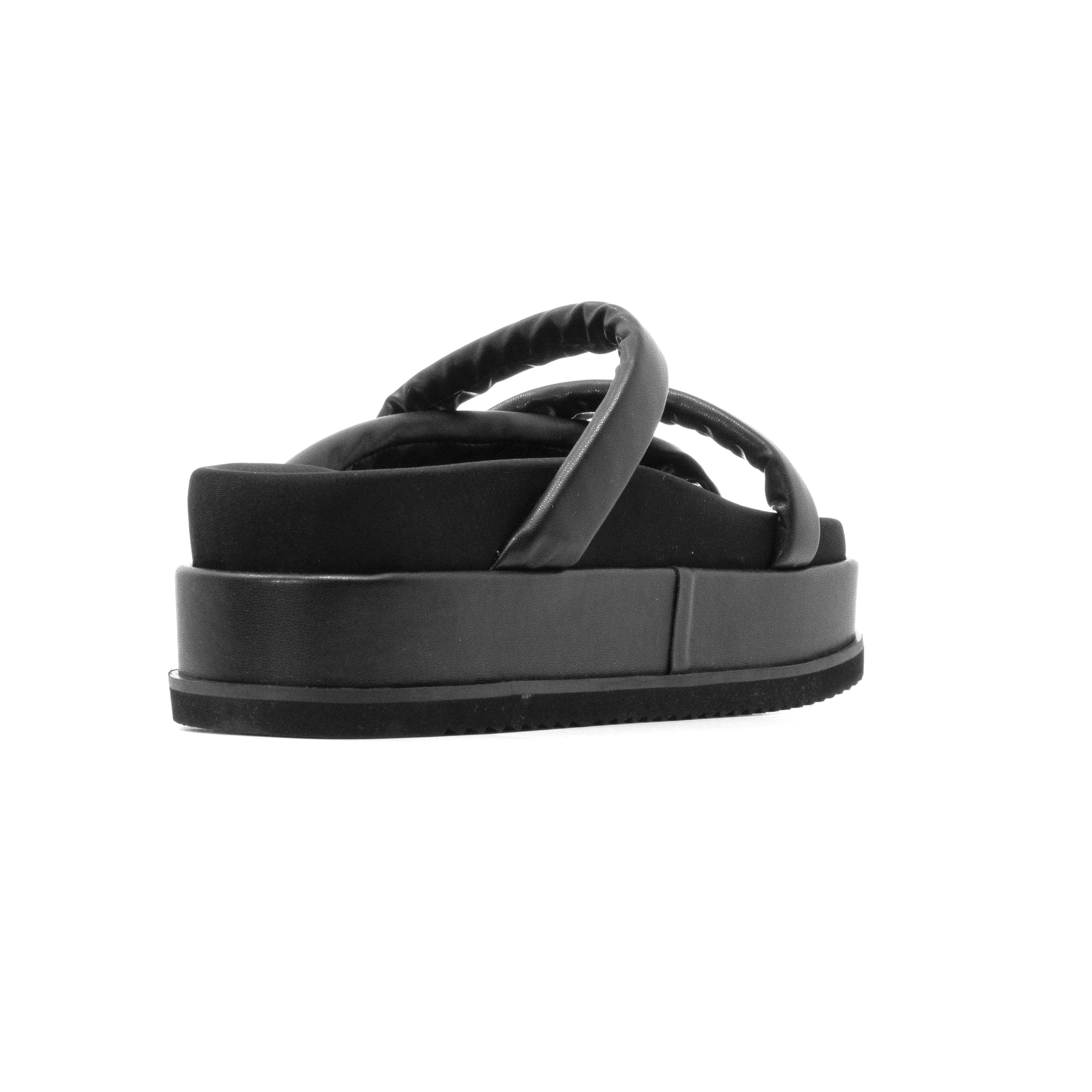ROAM ASYMMETRICAL STACK PLATFORM BLACK VEGAN LEATHER