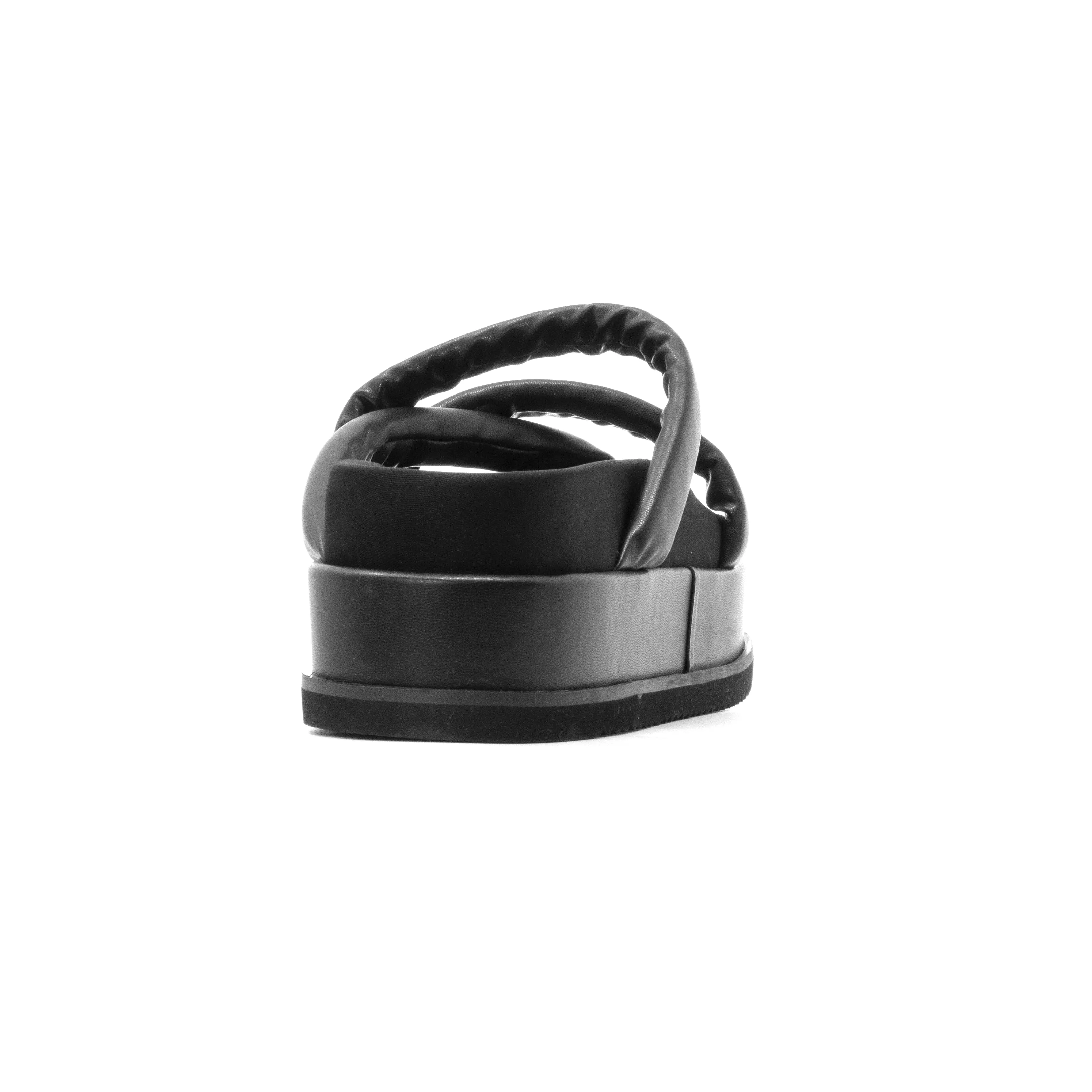ROAM ASYMMETRICAL STACK PLATFORM BLACK VEGAN LEATHER