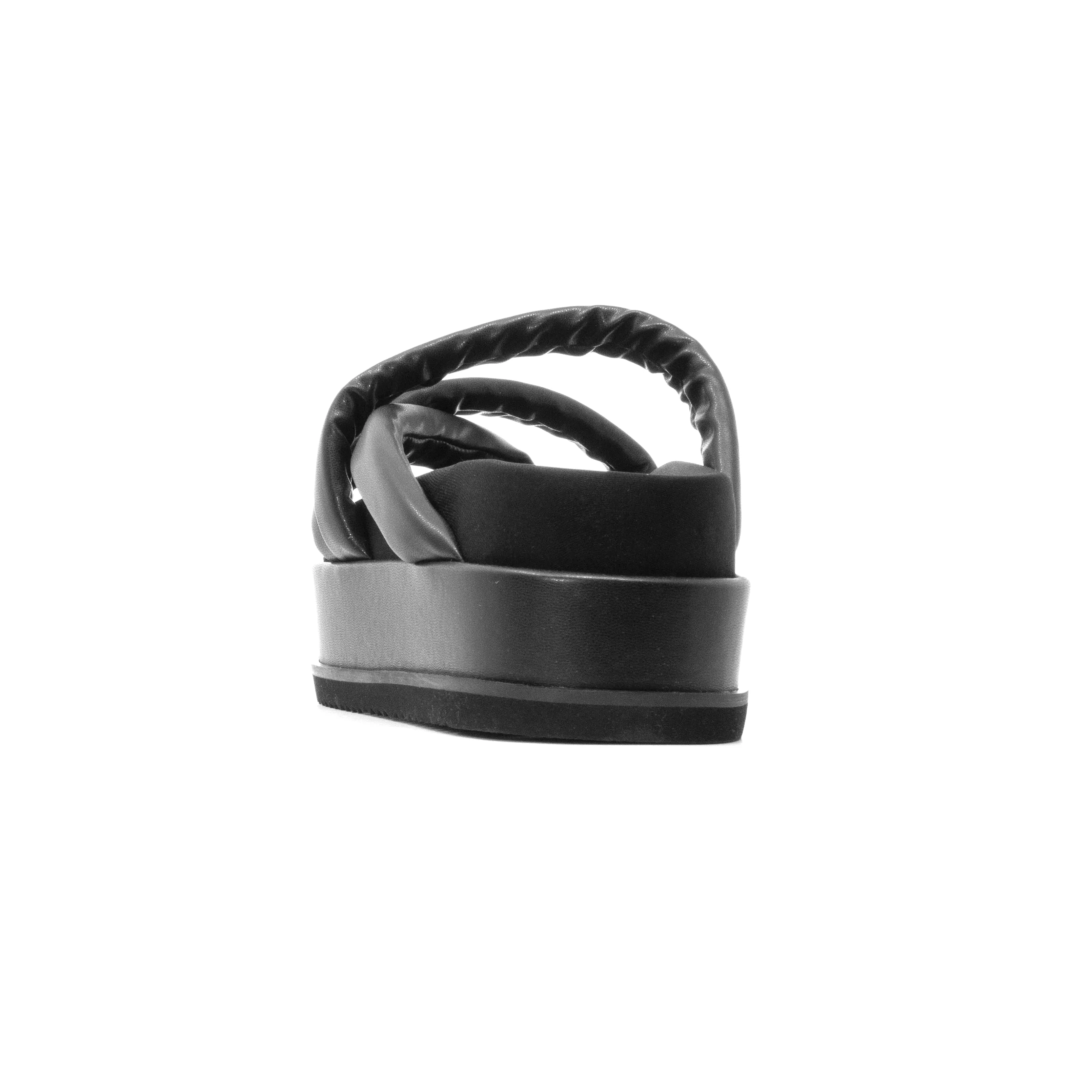 ROAM ASYMMETRICAL STACK PLATFORM BLACK VEGAN LEATHER