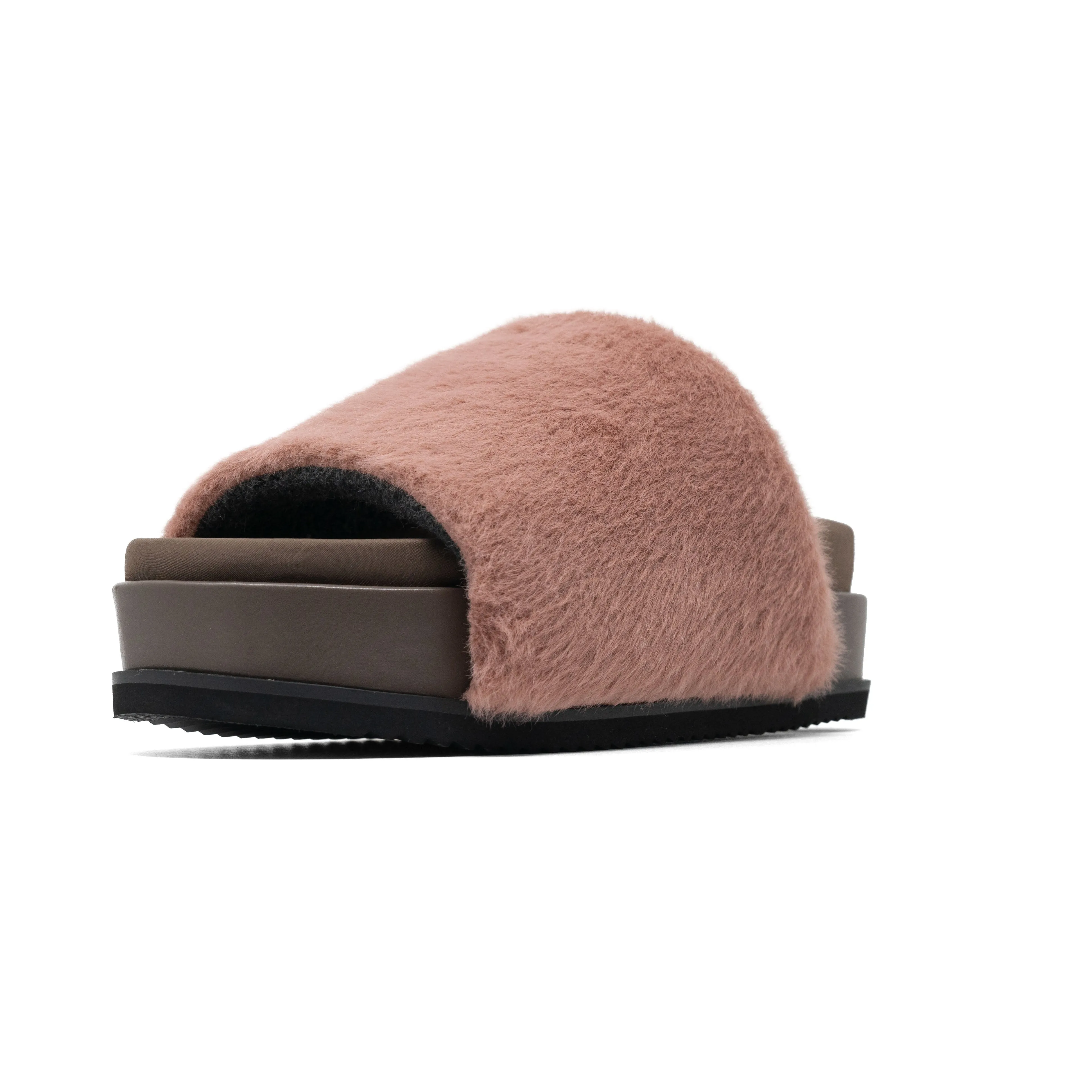 ROAM LONG LUXE STACK PLATFORM MAUVE FAUX FUR
