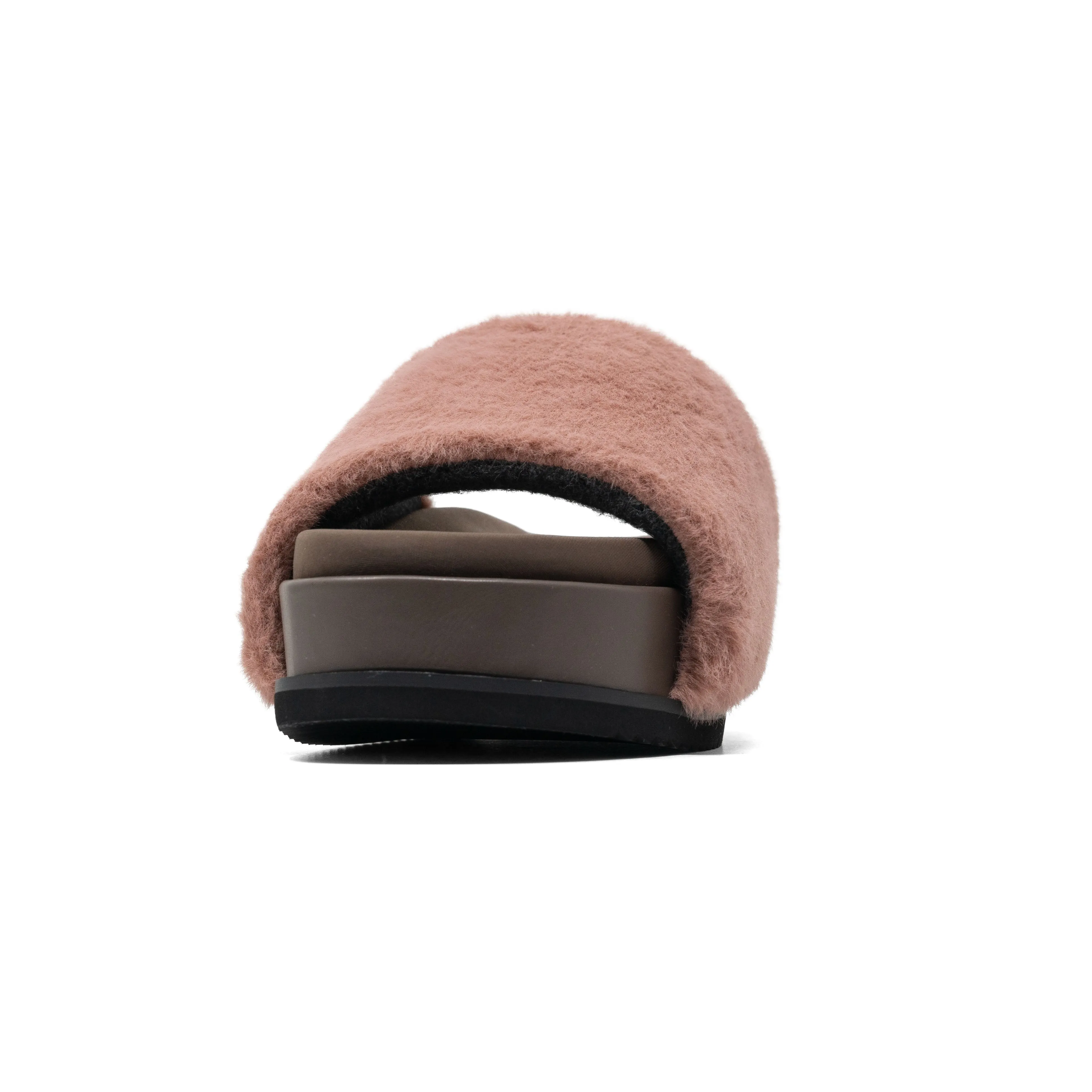 ROAM LONG LUXE STACK PLATFORM MAUVE FAUX FUR