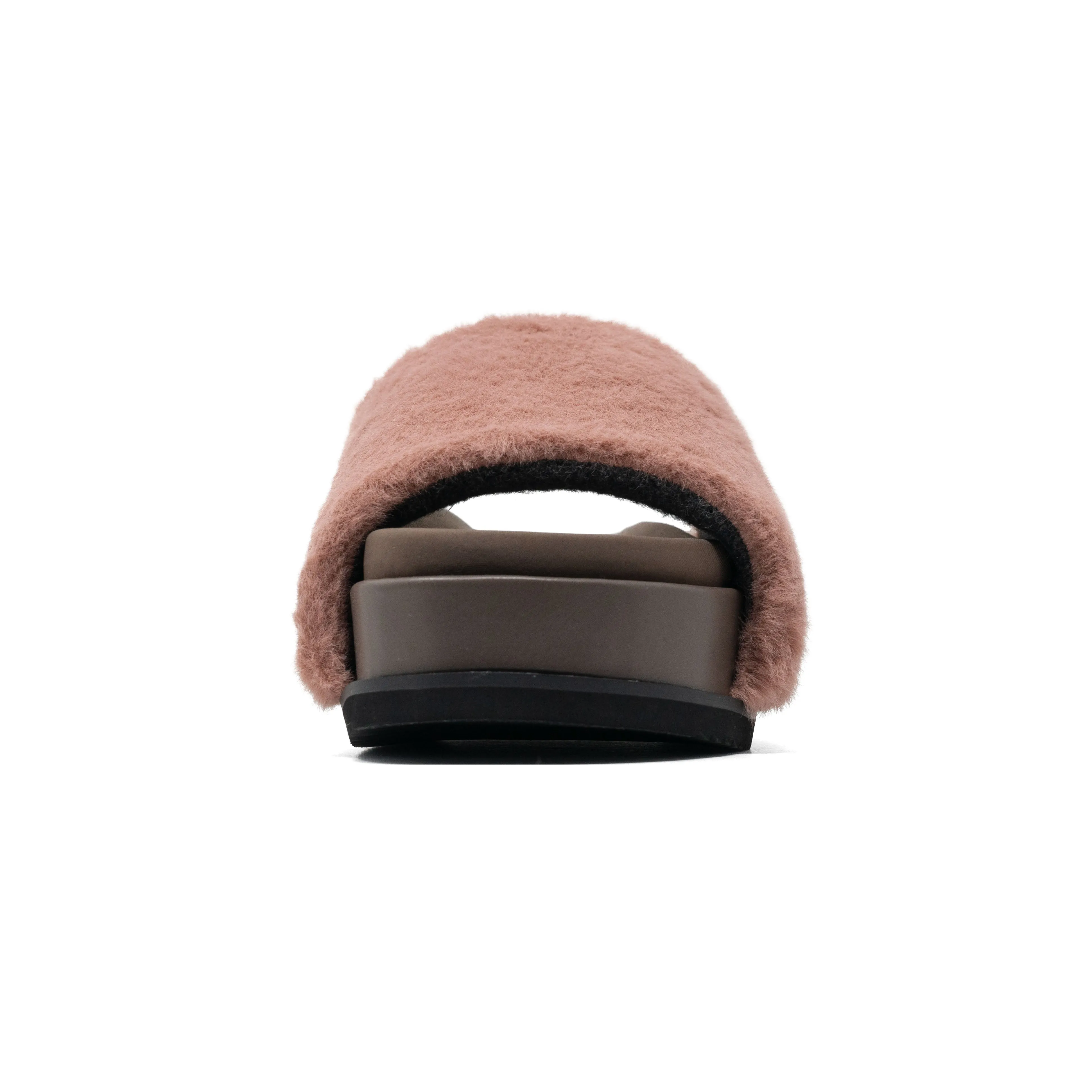 ROAM LONG LUXE STACK PLATFORM MAUVE FAUX FUR