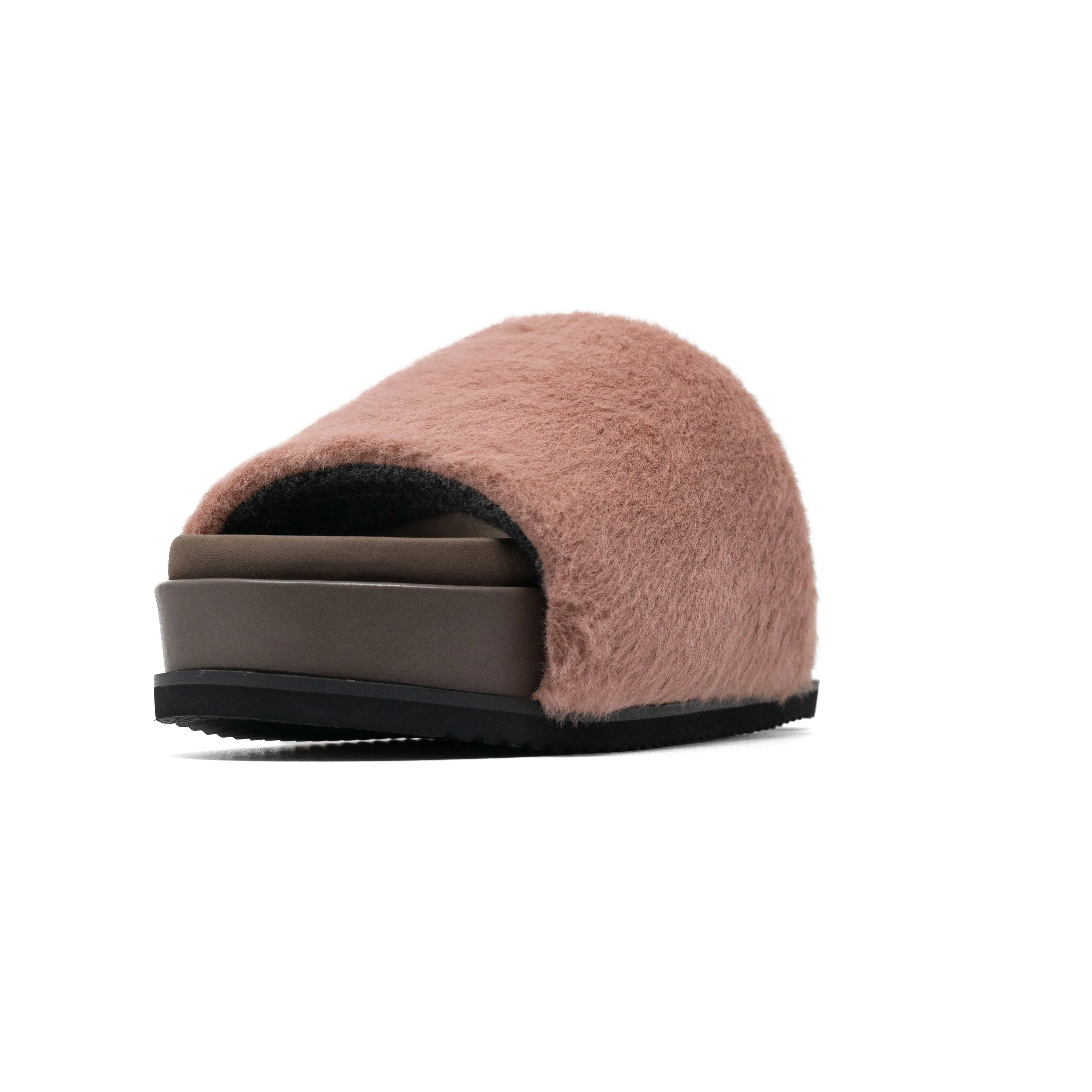 ROAM LONG LUXE STACK PLATFORM MAUVE FAUX FUR