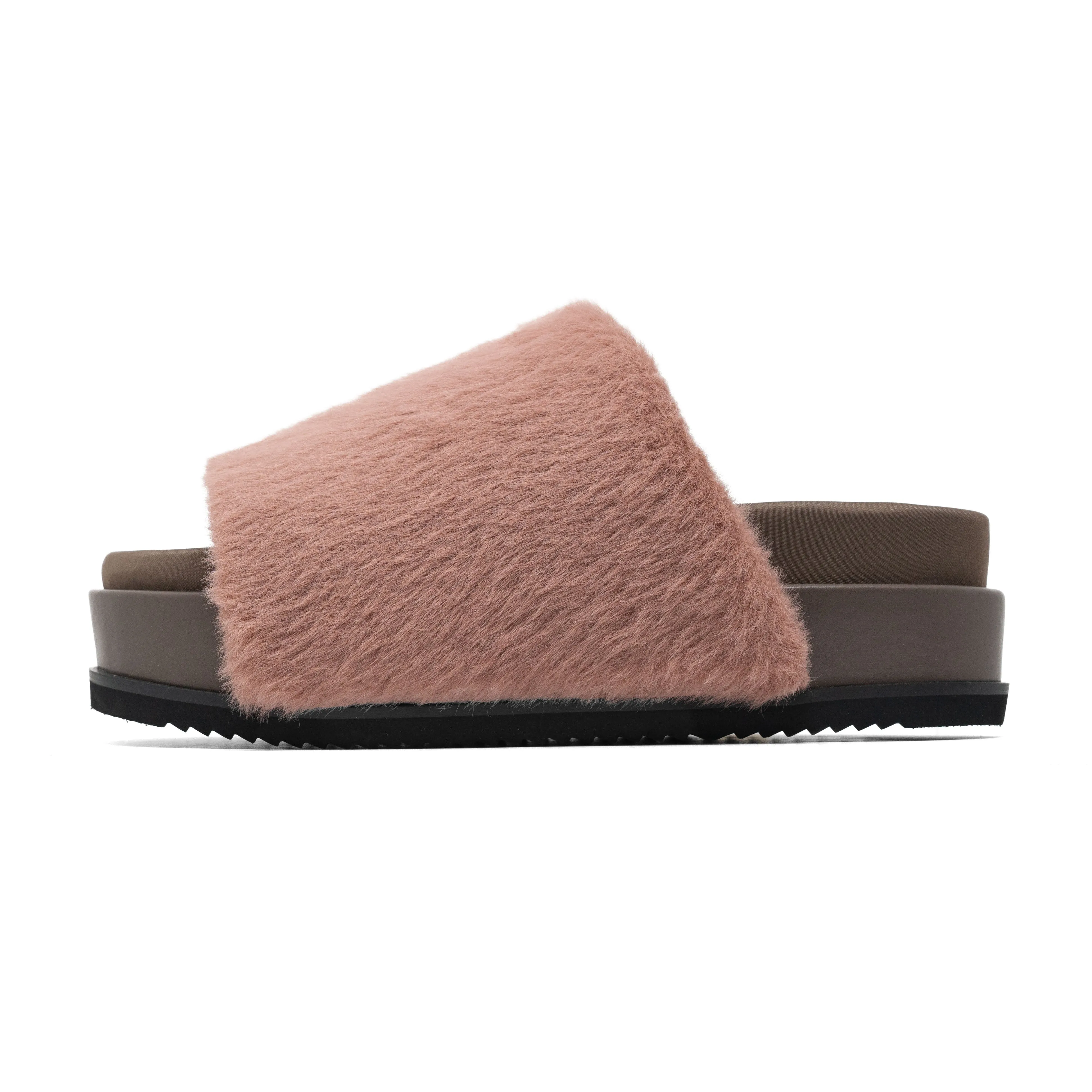 ROAM LONG LUXE STACK PLATFORM MAUVE FAUX FUR