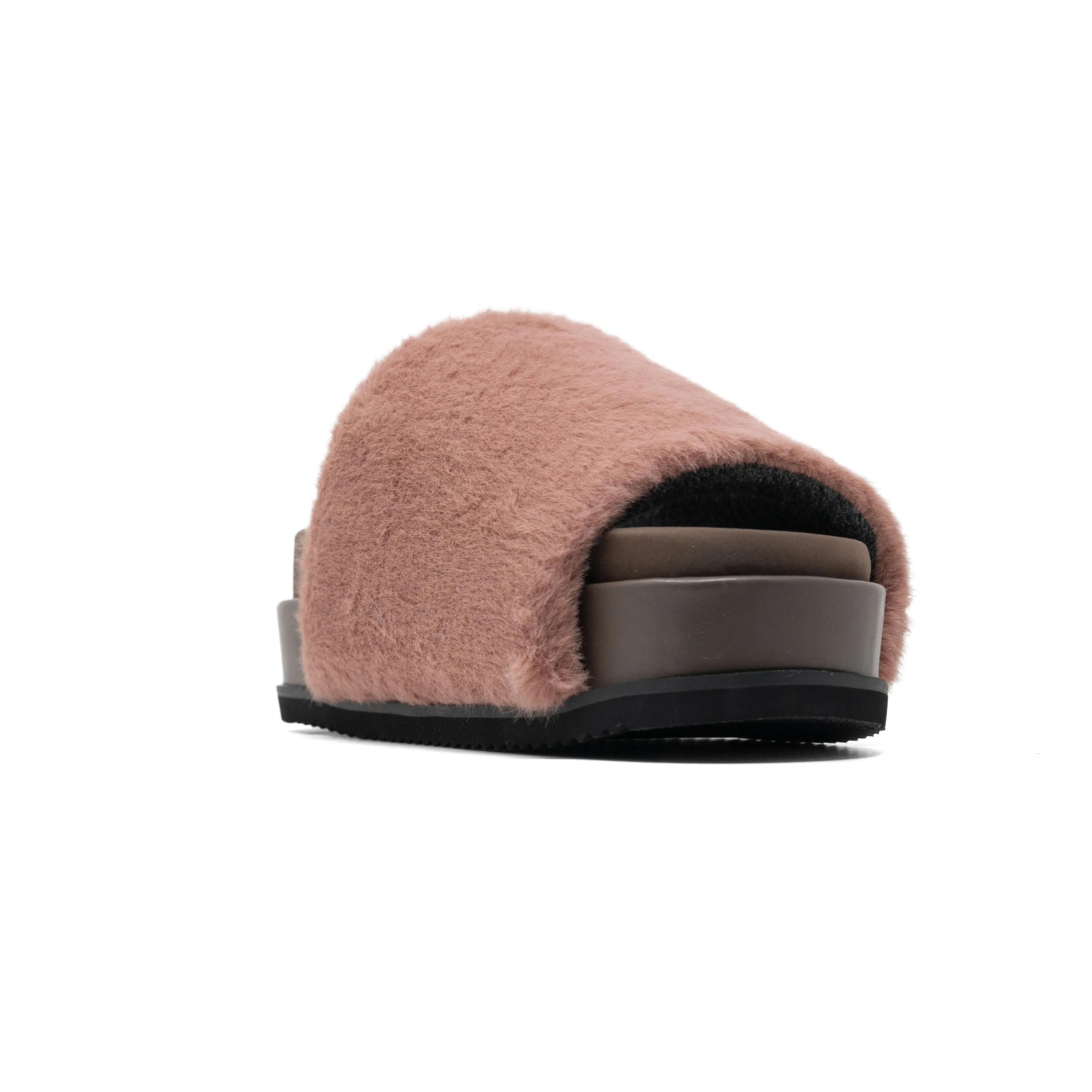 ROAM LONG LUXE STACK PLATFORM MAUVE FAUX FUR