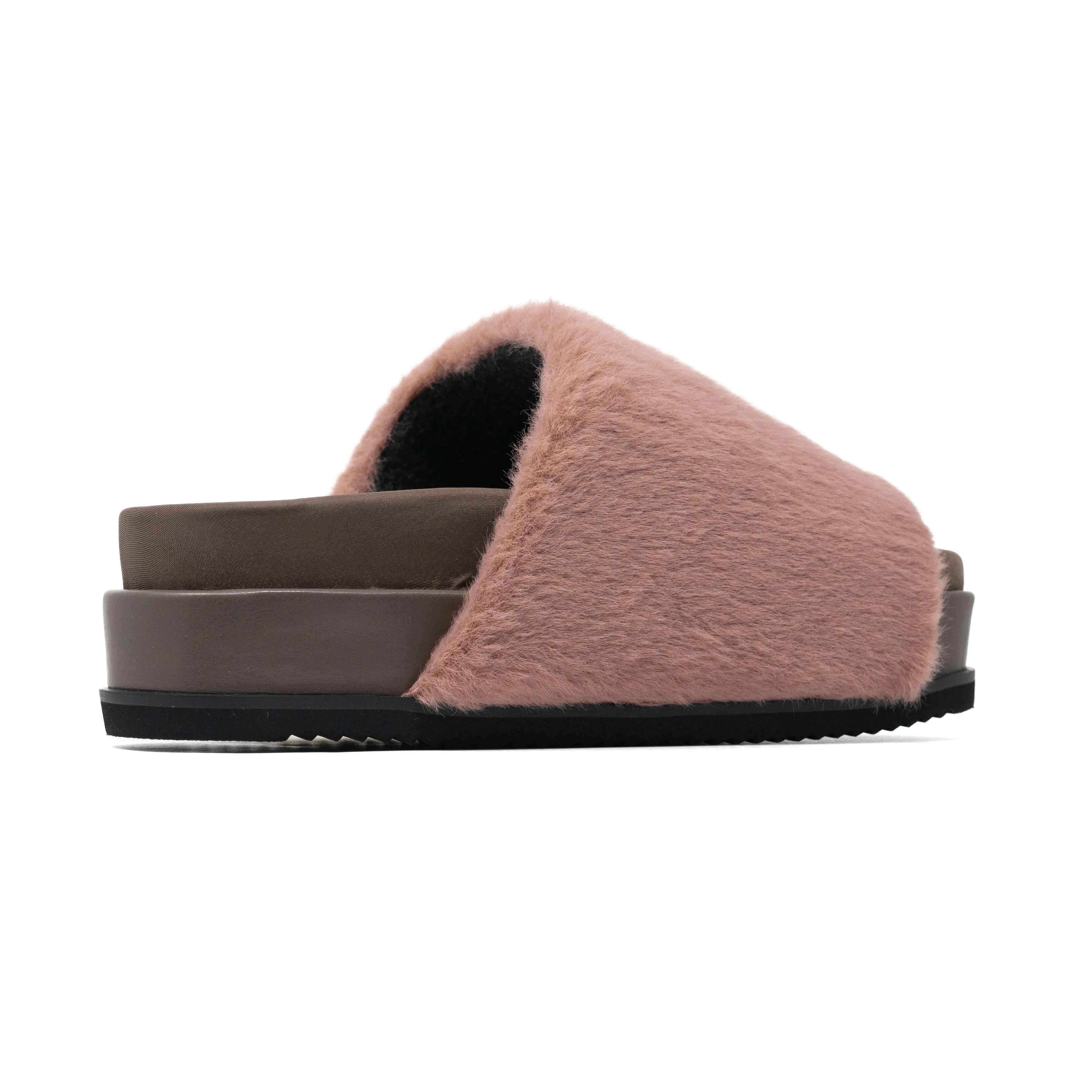 ROAM LONG LUXE STACK PLATFORM MAUVE FAUX FUR