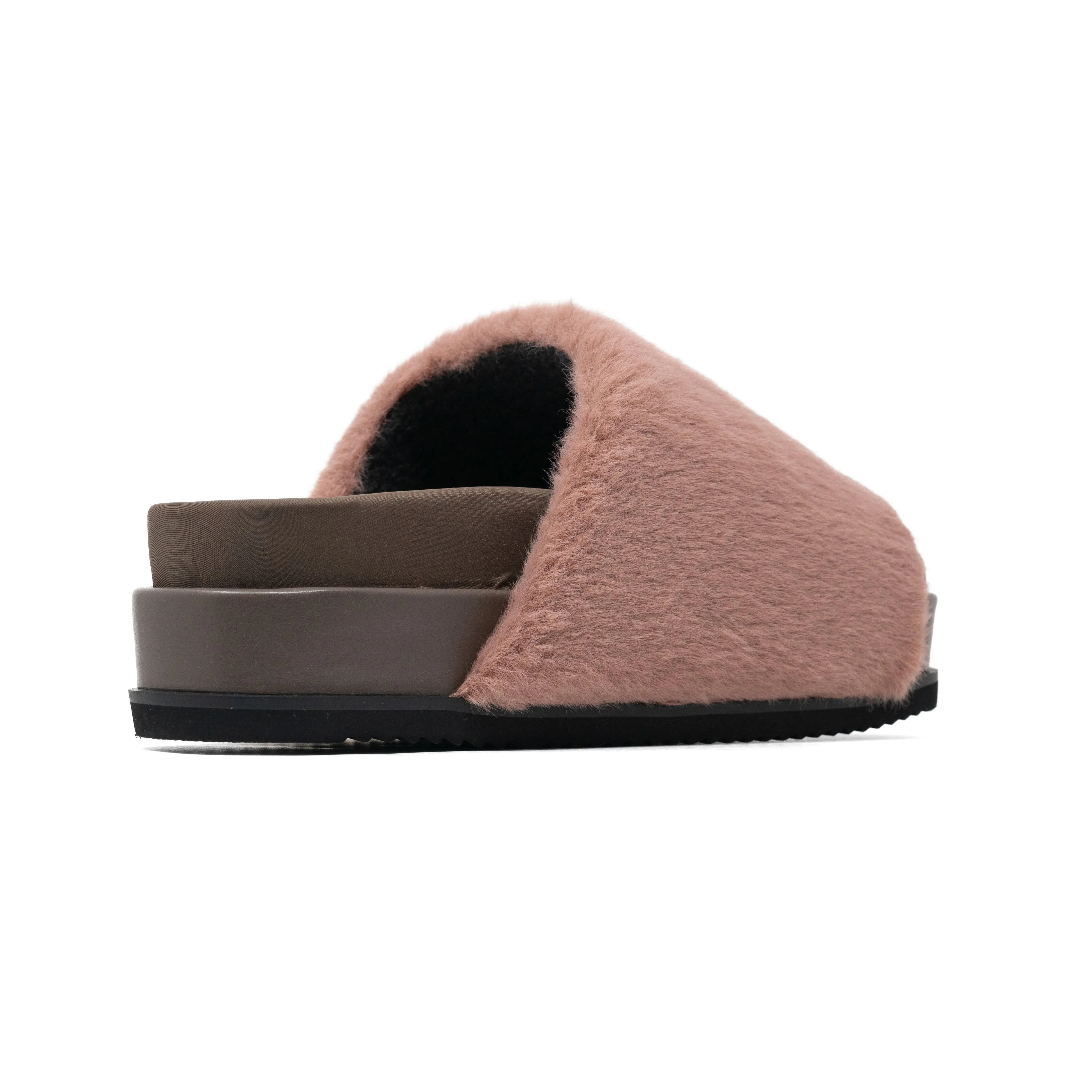 ROAM LONG LUXE STACK PLATFORM MAUVE FAUX FUR