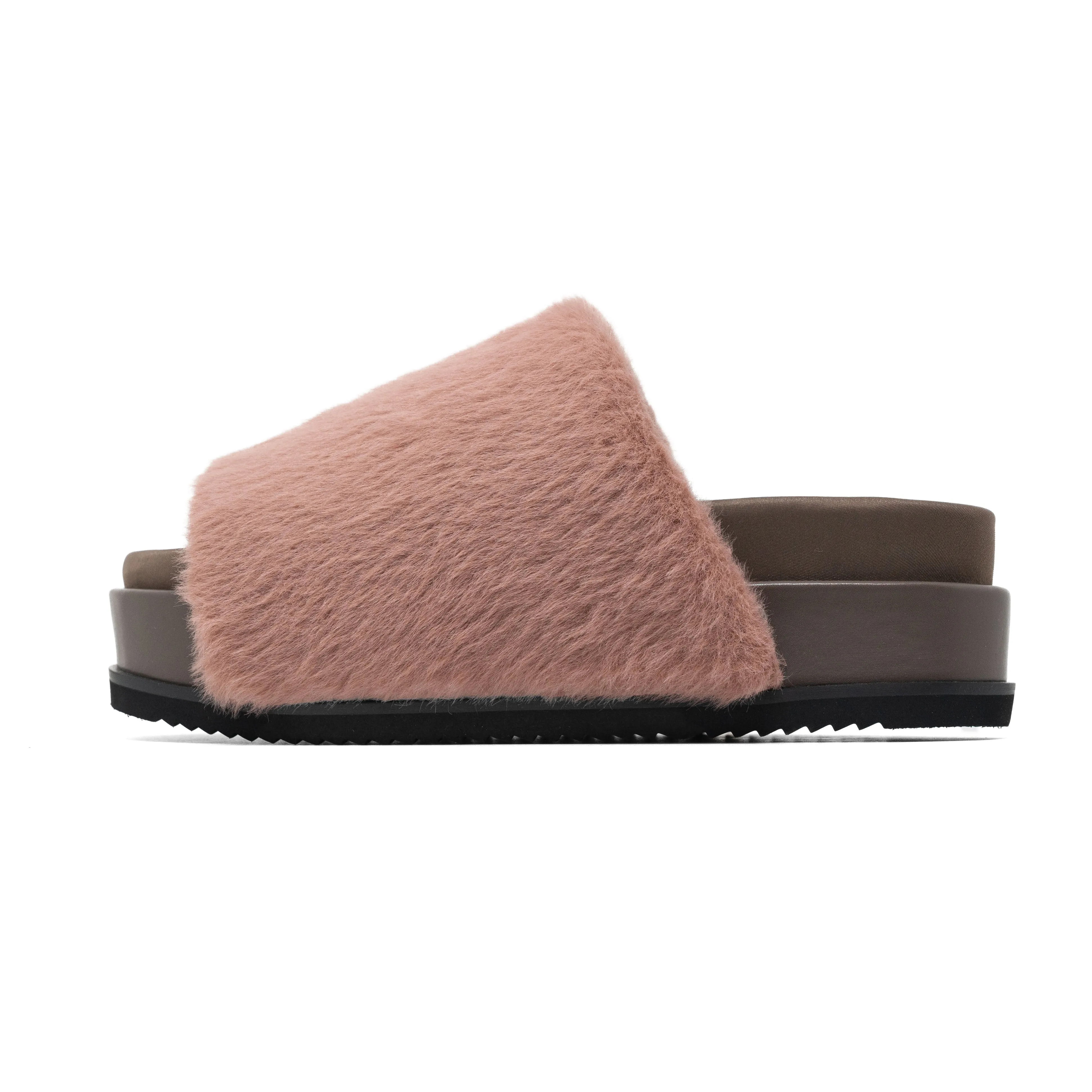 ROAM LONG LUXE STACK PLATFORM MAUVE FAUX FUR