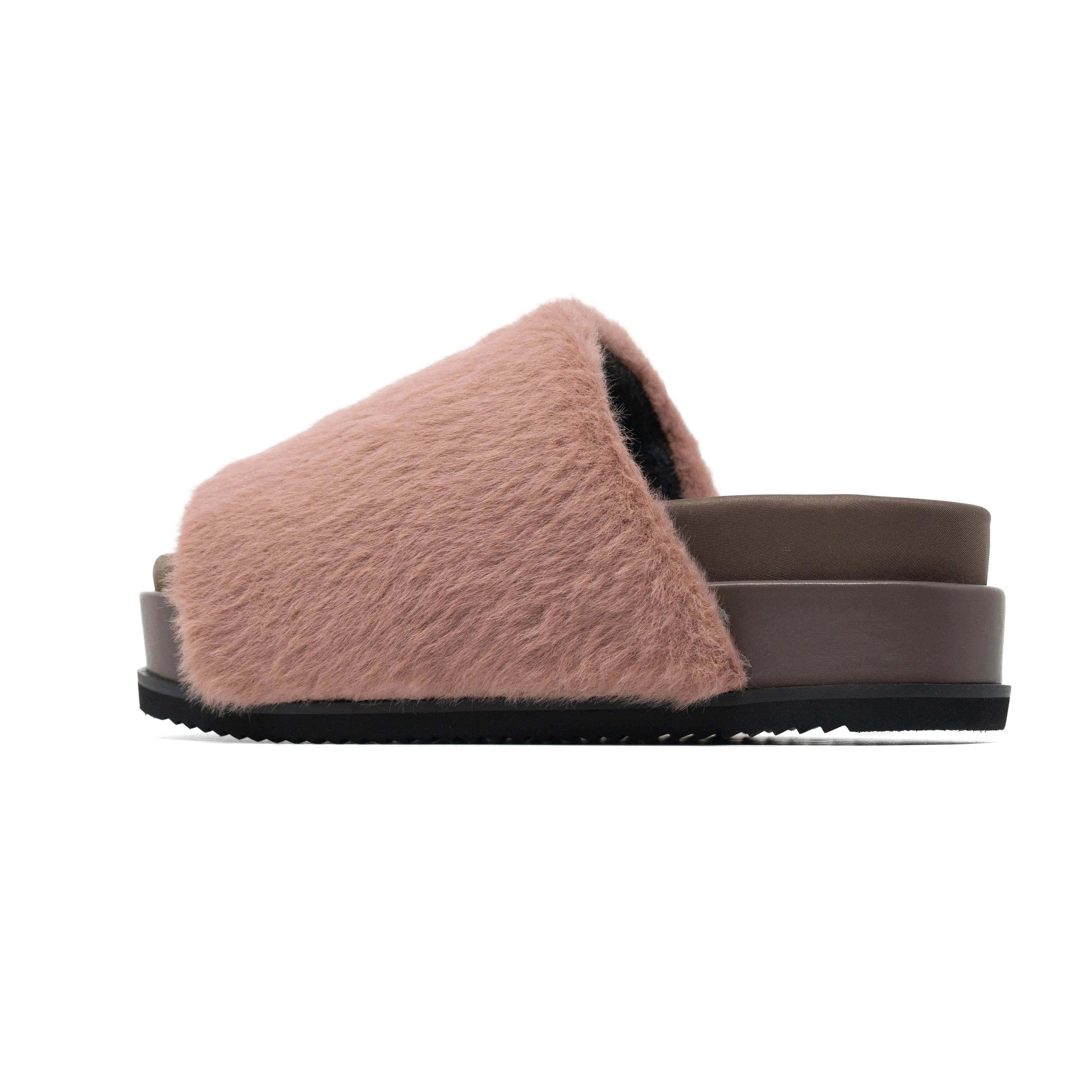 ROAM LONG LUXE STACK PLATFORM MAUVE FAUX FUR