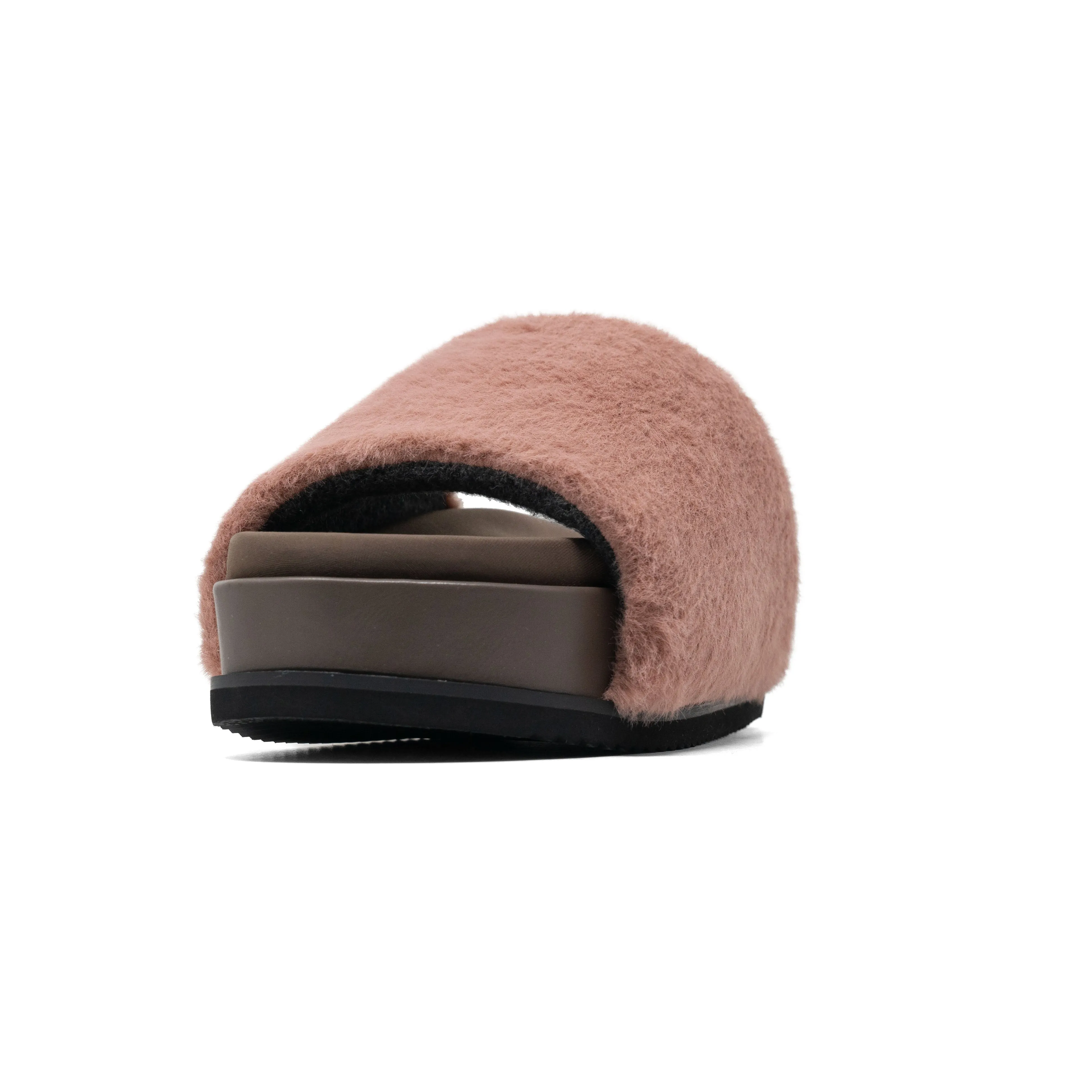 ROAM LONG LUXE STACK PLATFORM MAUVE FAUX FUR