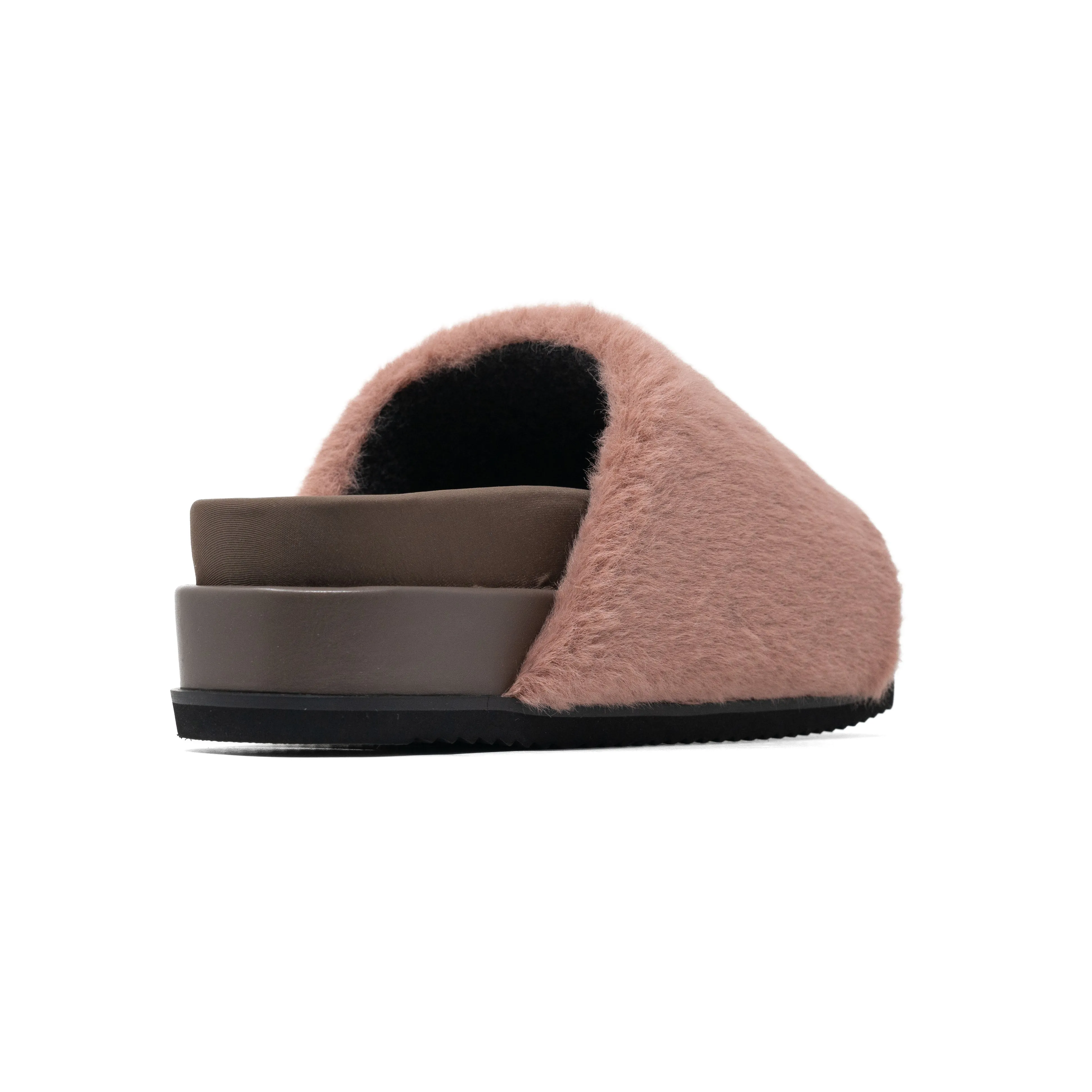 ROAM LONG LUXE STACK PLATFORM MAUVE FAUX FUR