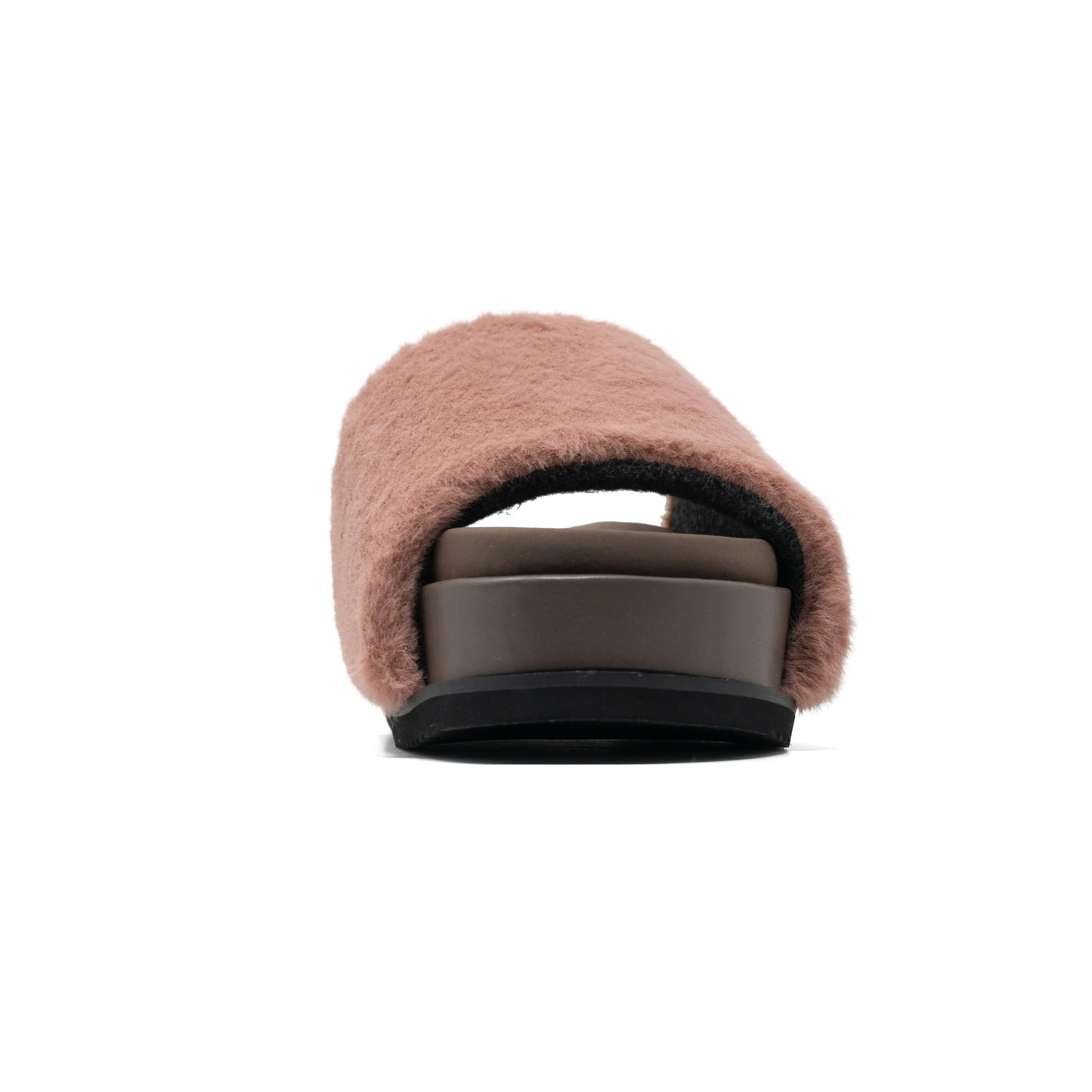 ROAM LONG LUXE STACK PLATFORM MAUVE FAUX FUR