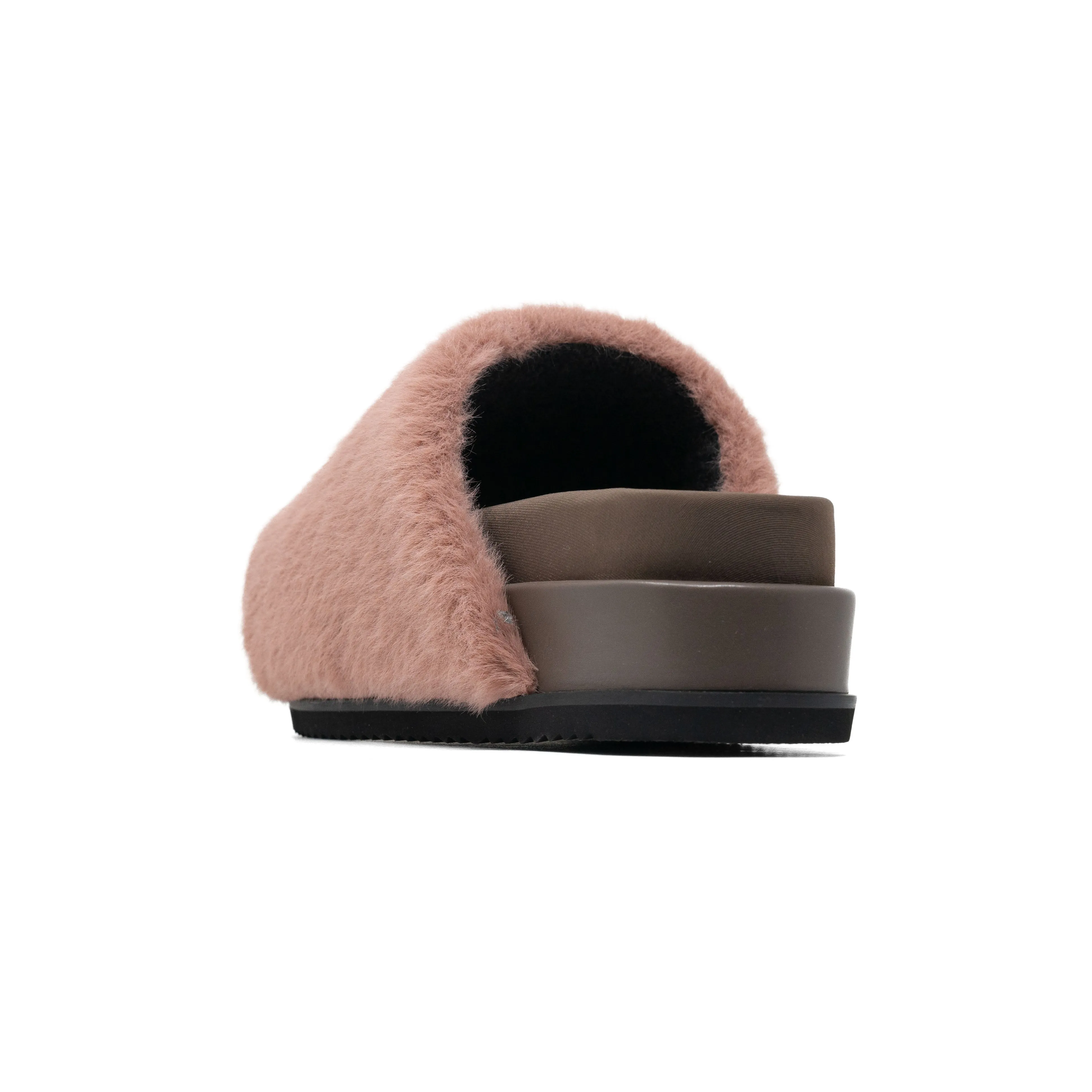 ROAM LONG LUXE STACK PLATFORM MAUVE FAUX FUR