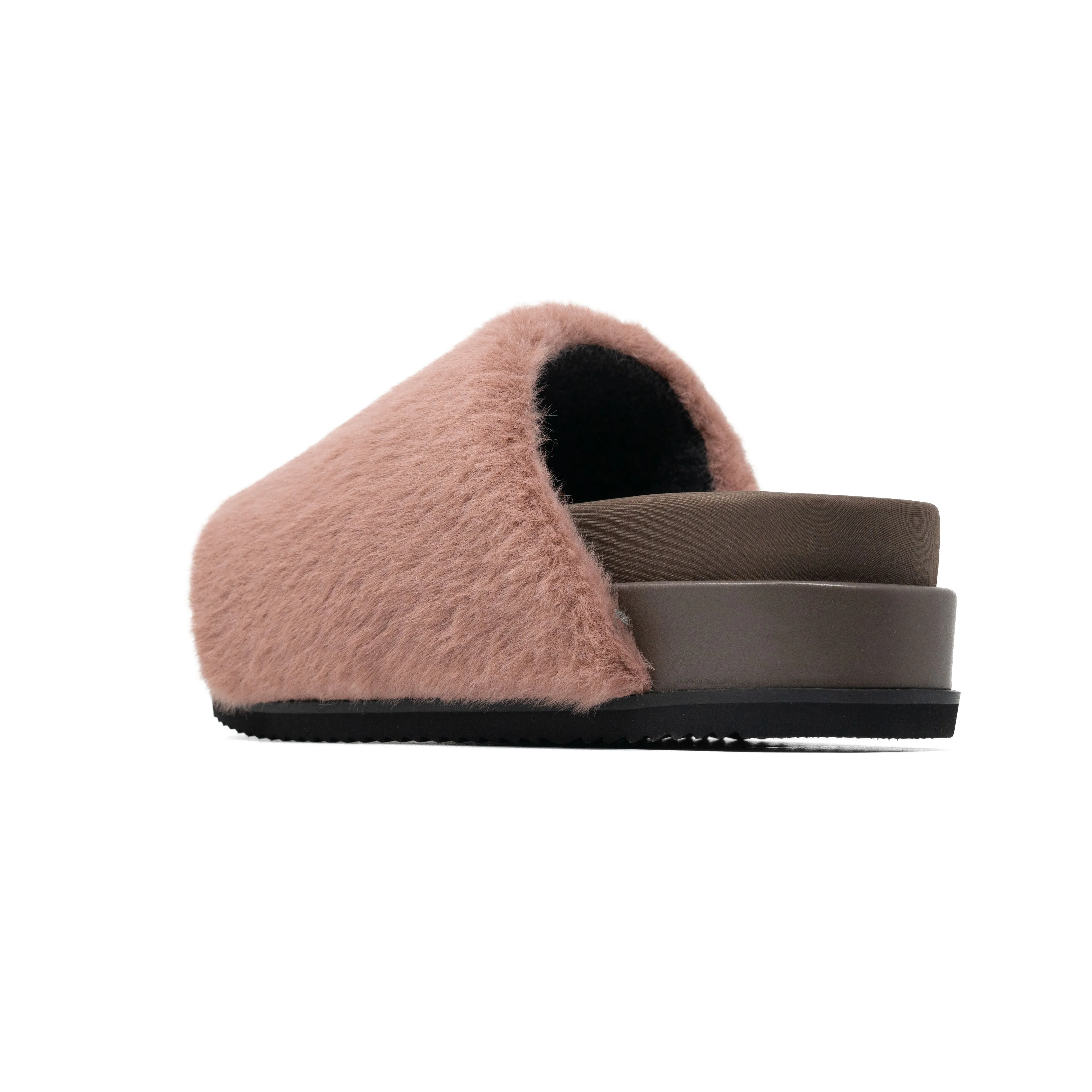 ROAM LONG LUXE STACK PLATFORM MAUVE FAUX FUR