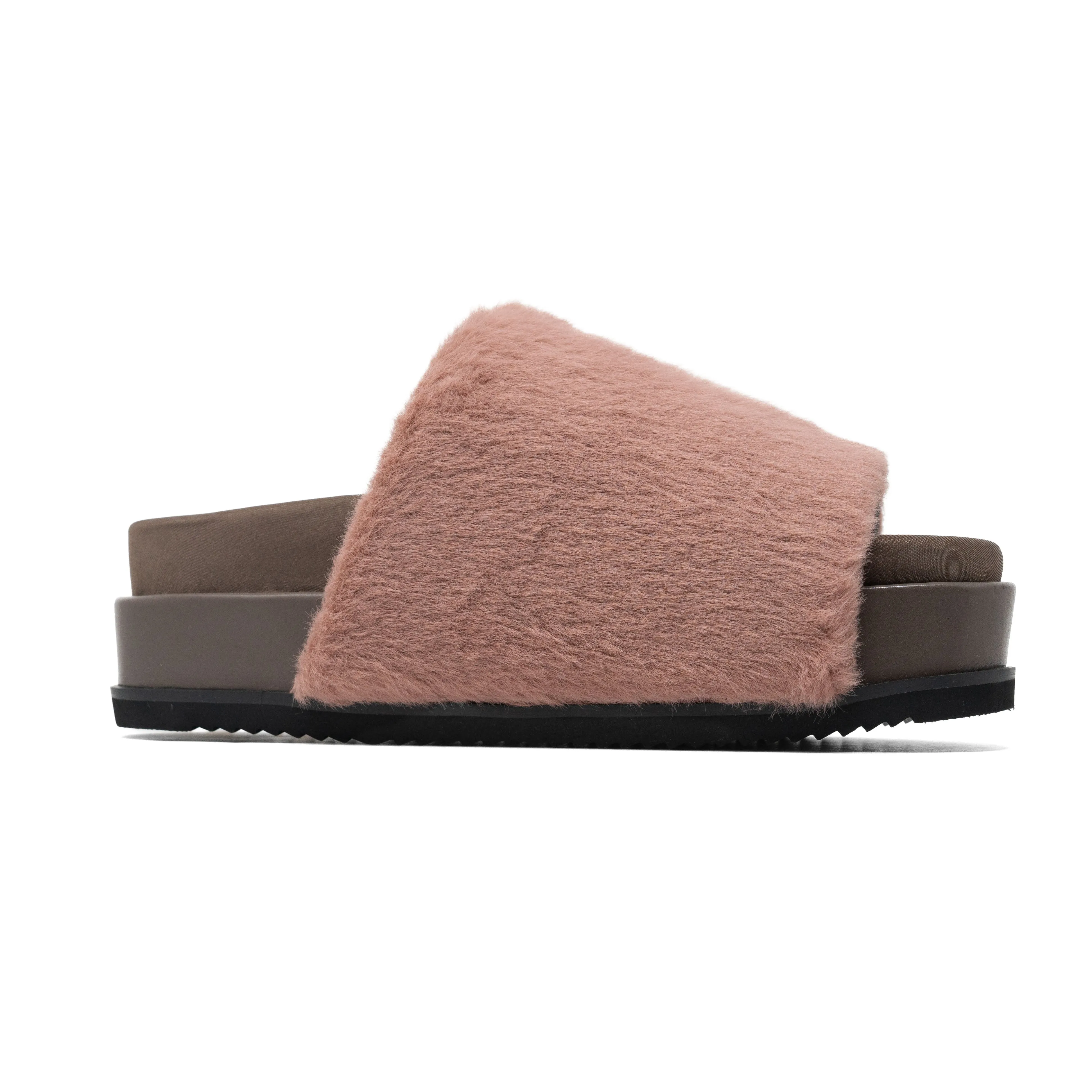 ROAM LONG LUXE STACK PLATFORM MAUVE FAUX FUR