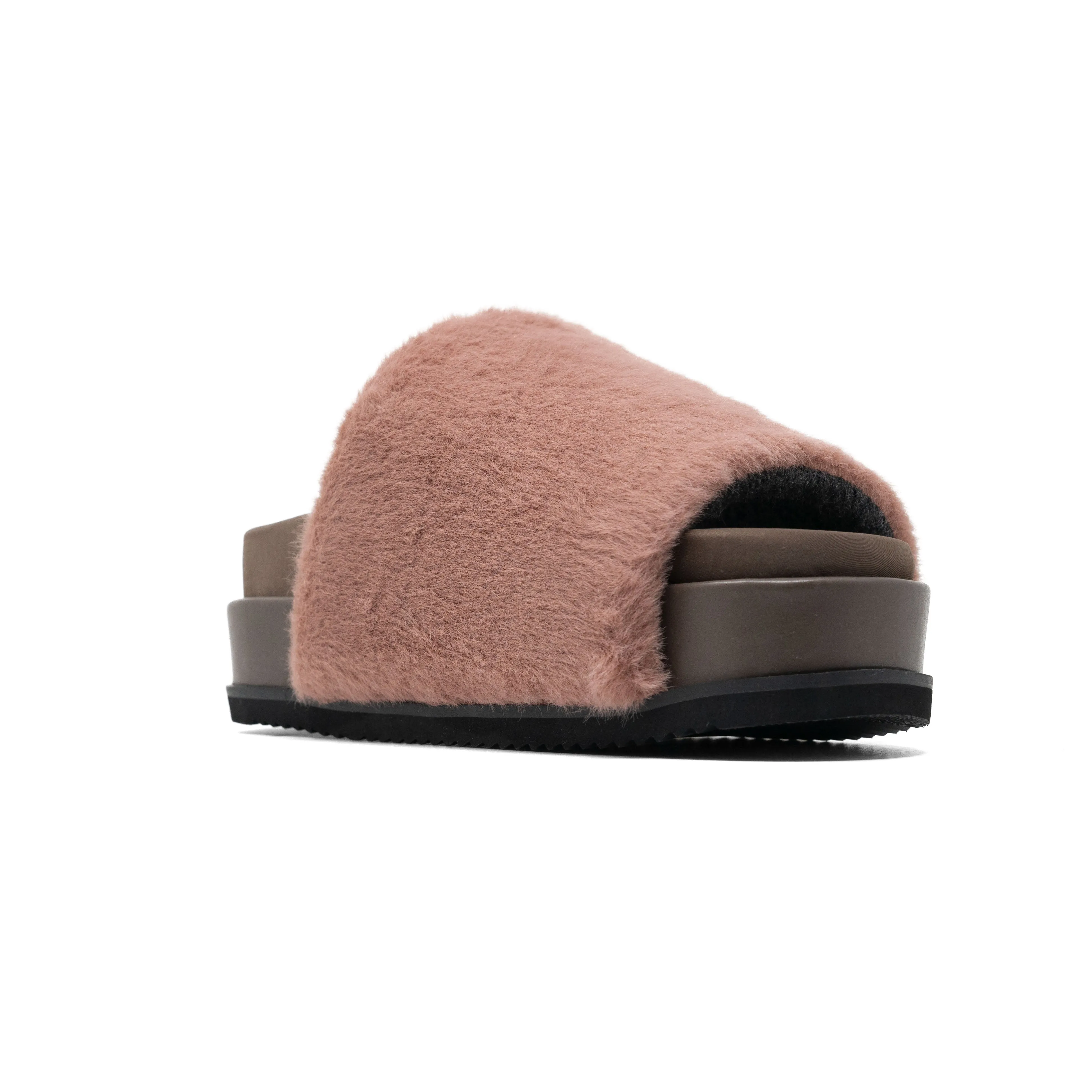 ROAM LONG LUXE STACK PLATFORM MAUVE FAUX FUR