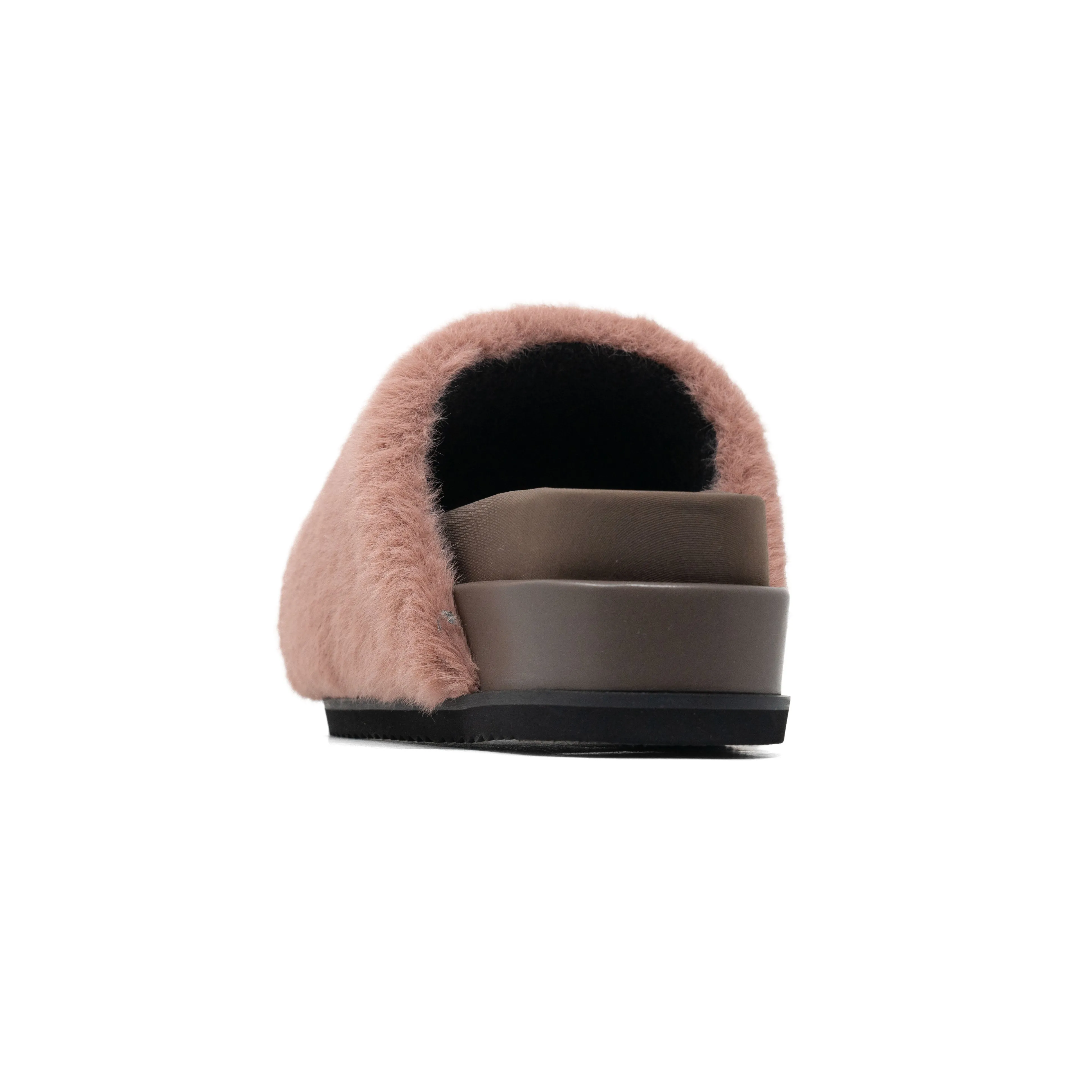 ROAM LONG LUXE STACK PLATFORM MAUVE FAUX FUR
