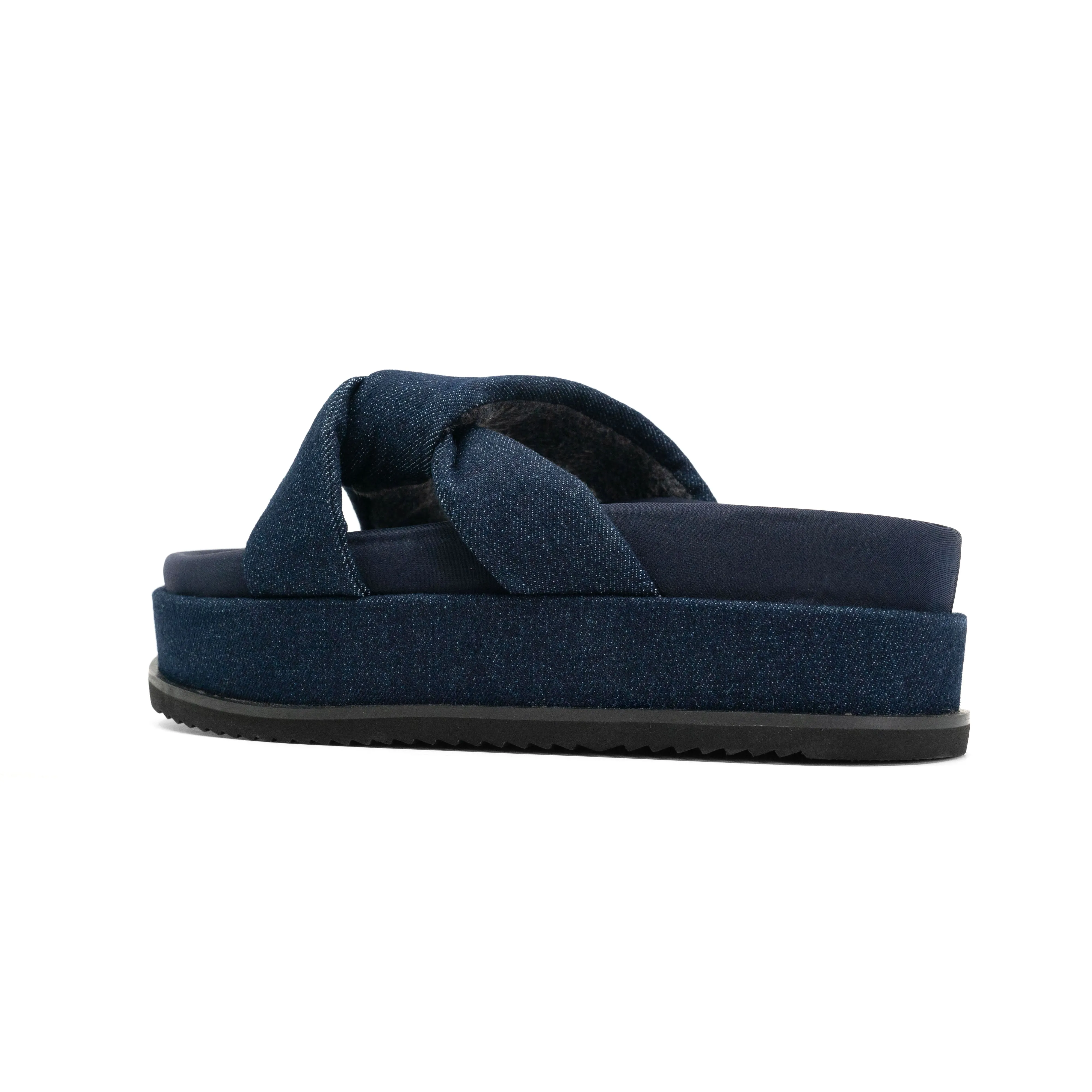 ROAM SIDE SLIP STACK PLATFORM DARK DENIM