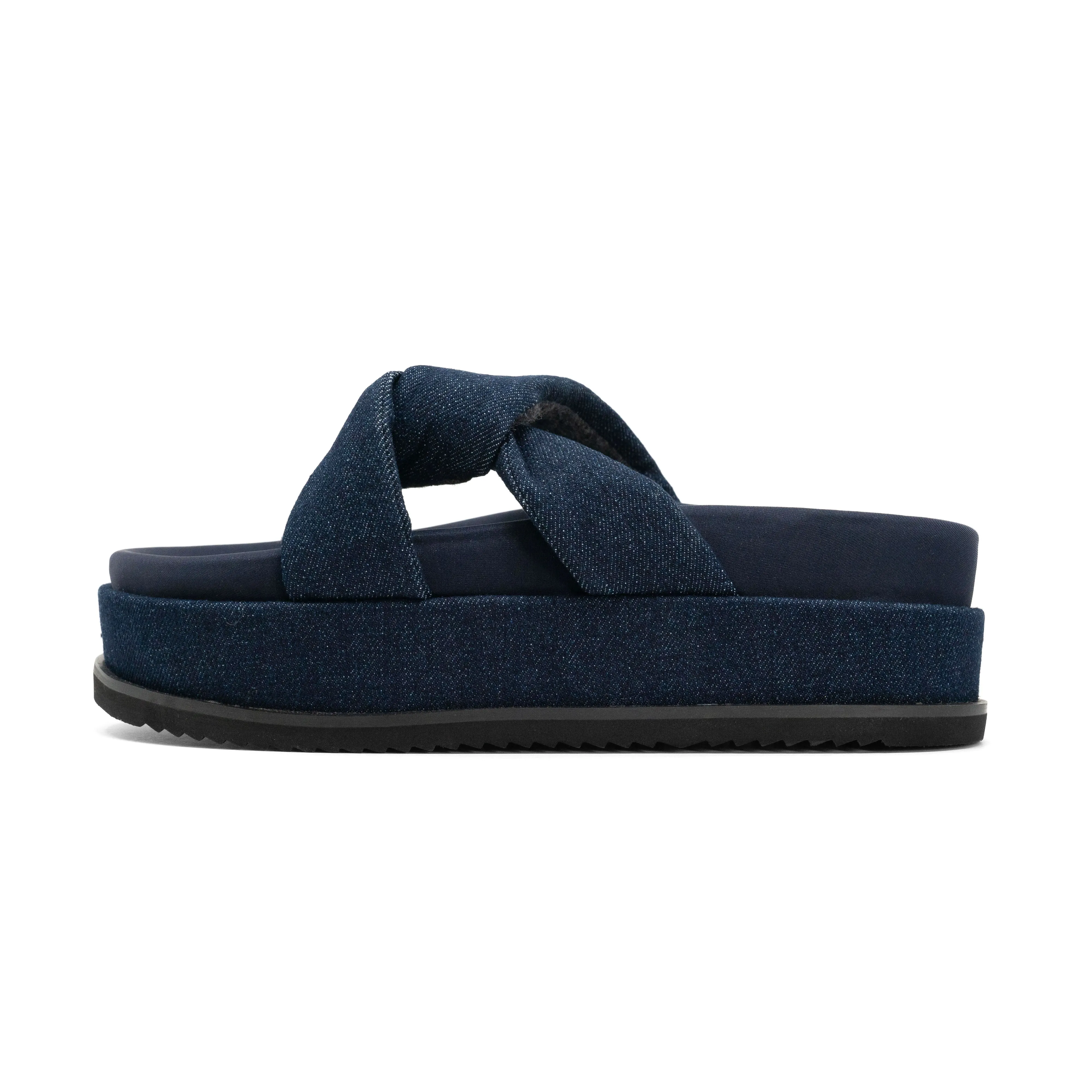 ROAM SIDE SLIP STACK PLATFORM DARK DENIM