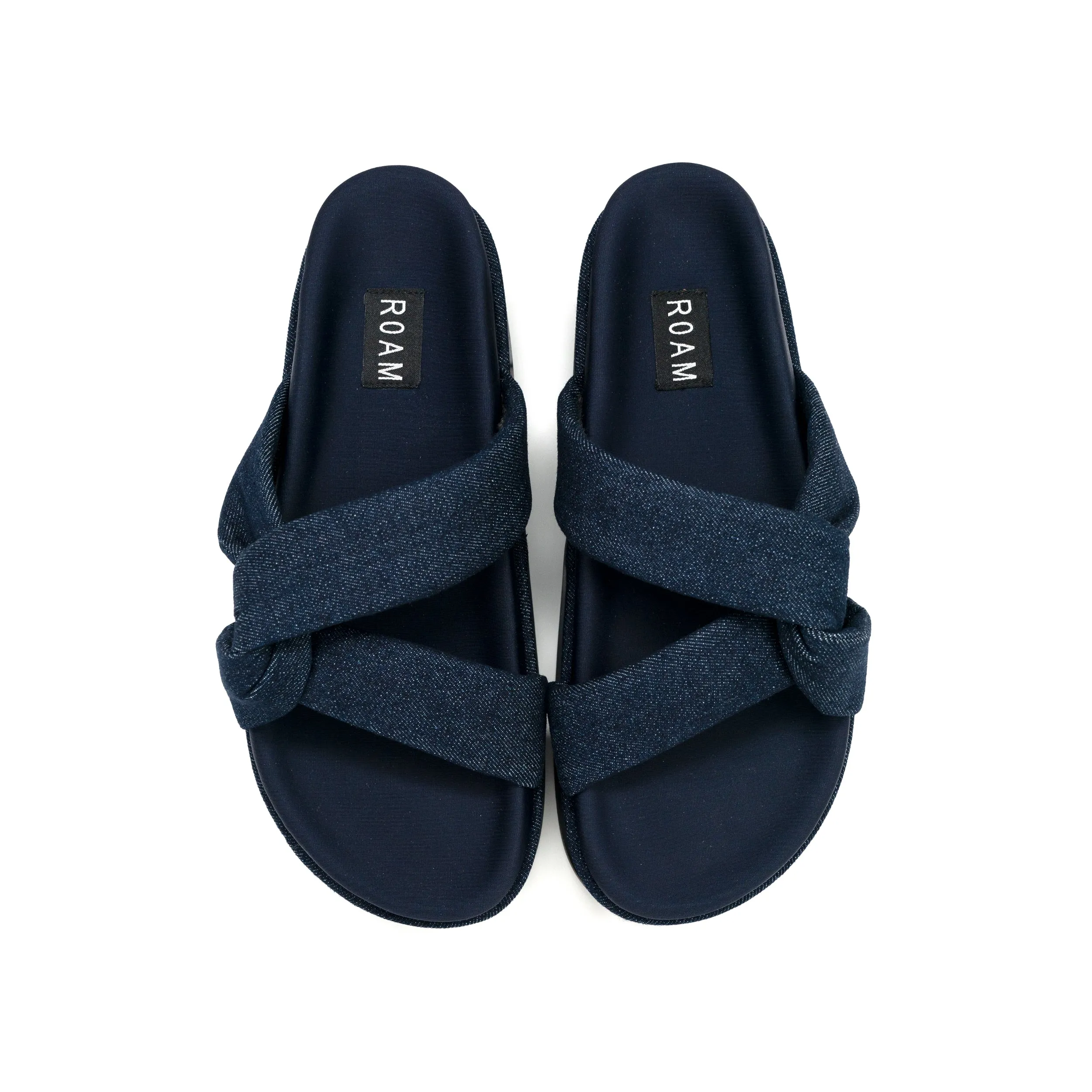ROAM SIDE SLIP STACK PLATFORM DARK DENIM