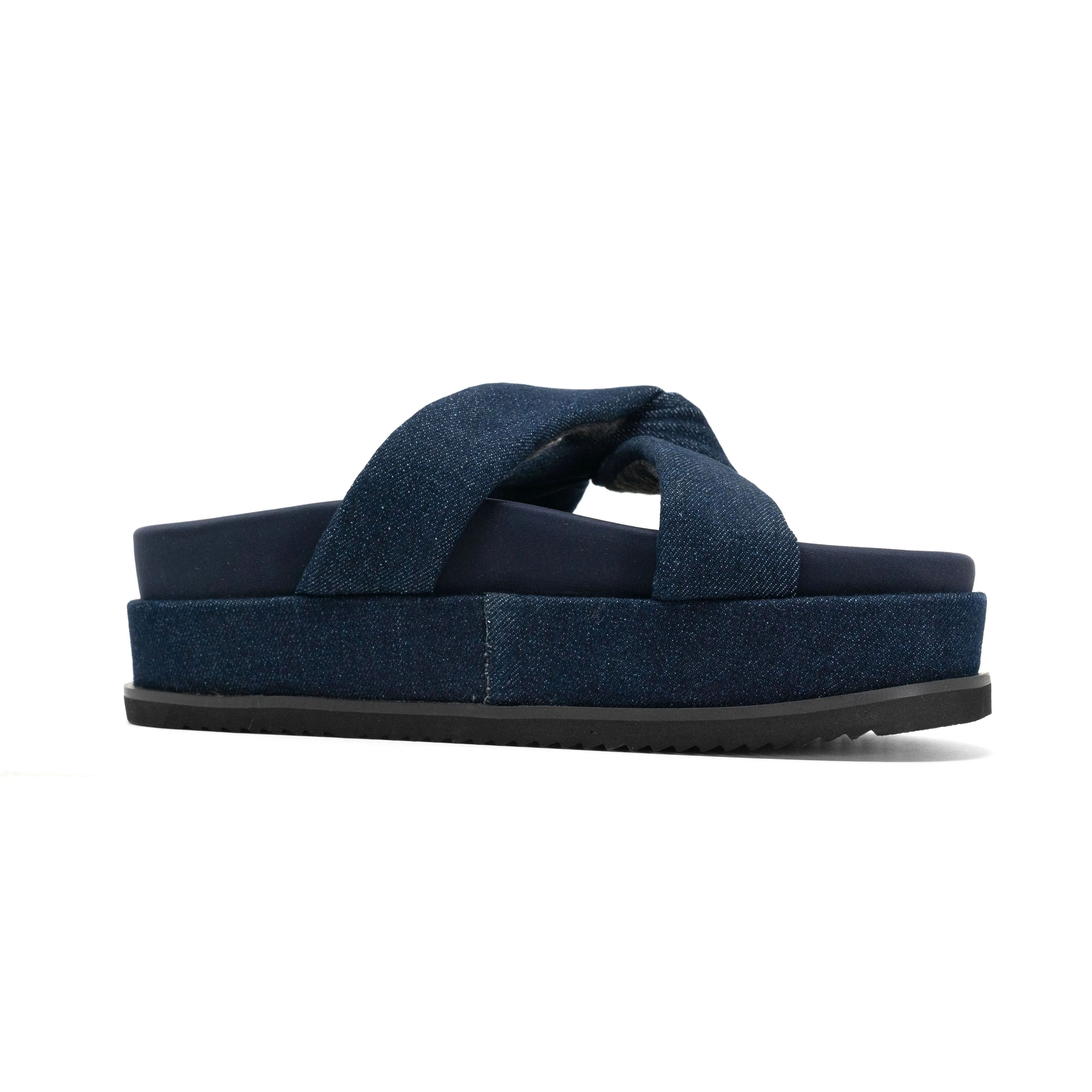 ROAM SIDE SLIP STACK PLATFORM DARK DENIM