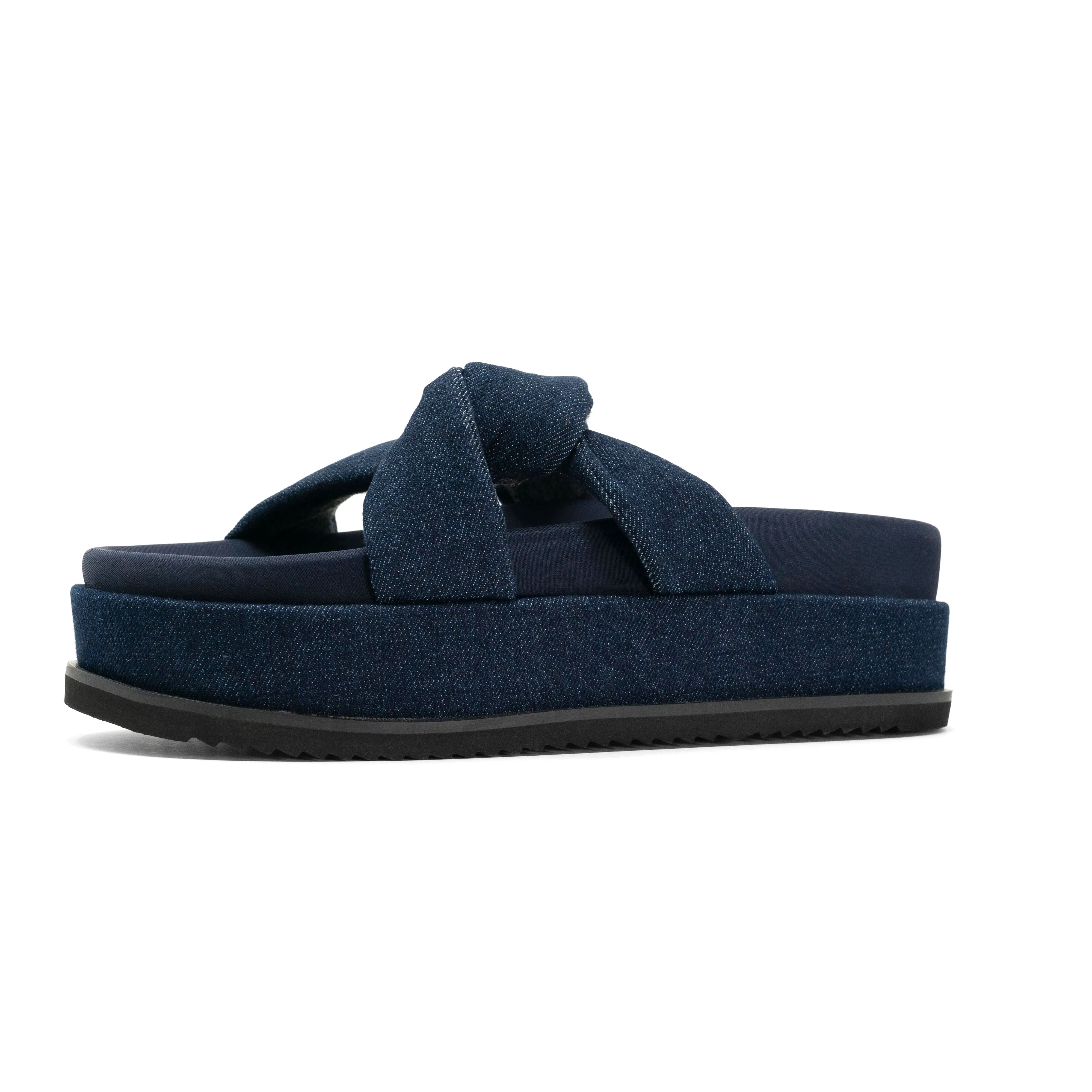 ROAM SIDE SLIP STACK PLATFORM DARK DENIM