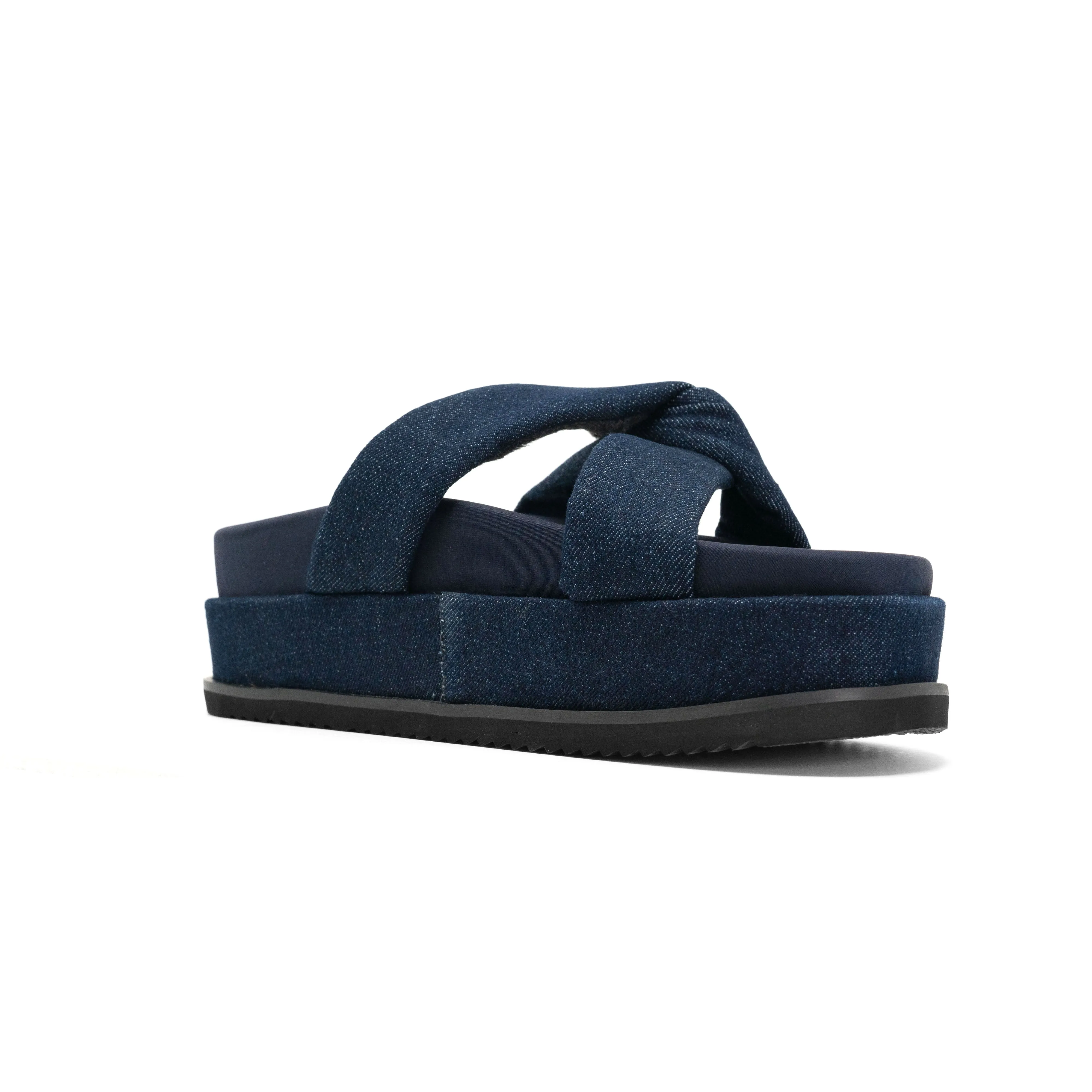 ROAM SIDE SLIP STACK PLATFORM DARK DENIM