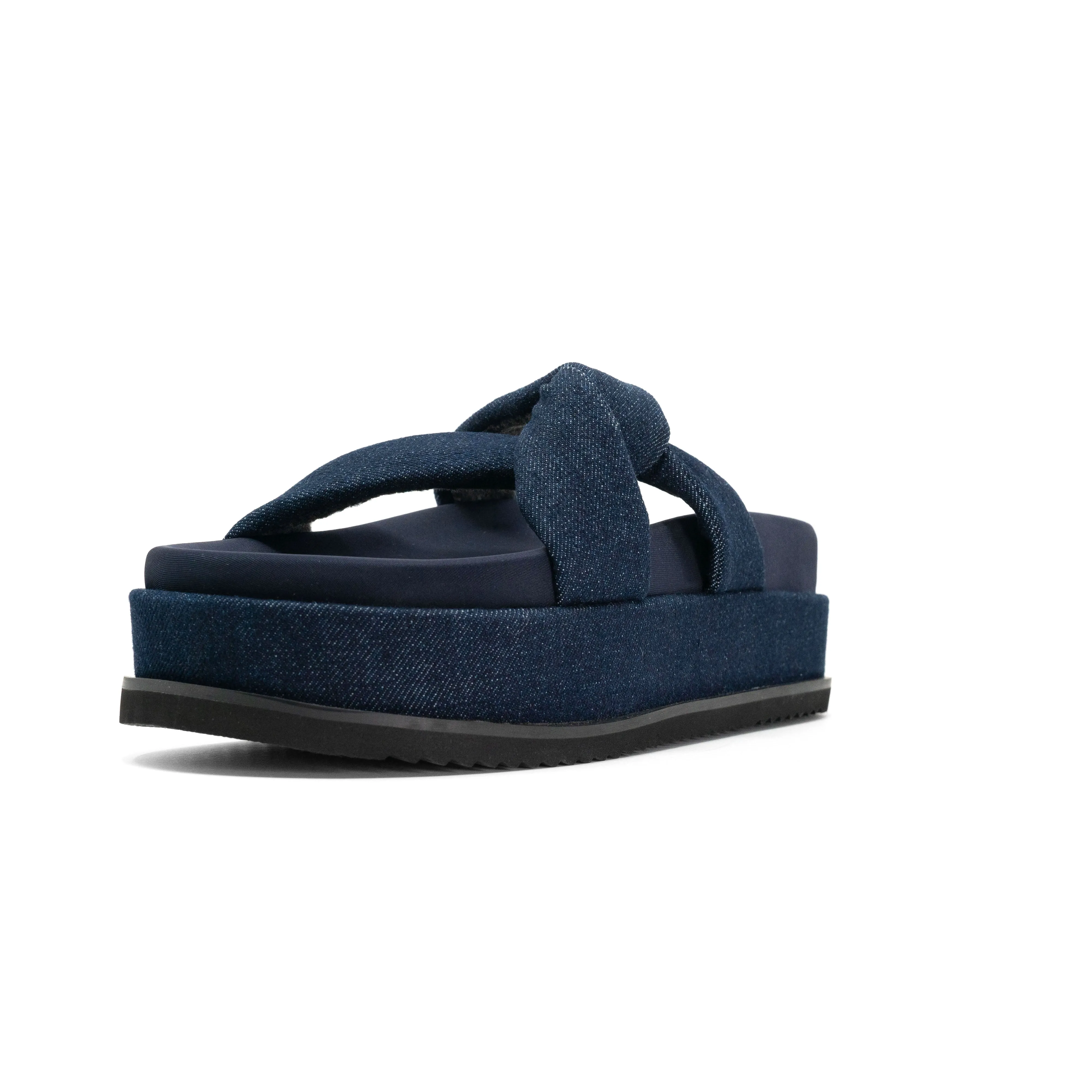 ROAM SIDE SLIP STACK PLATFORM DARK DENIM