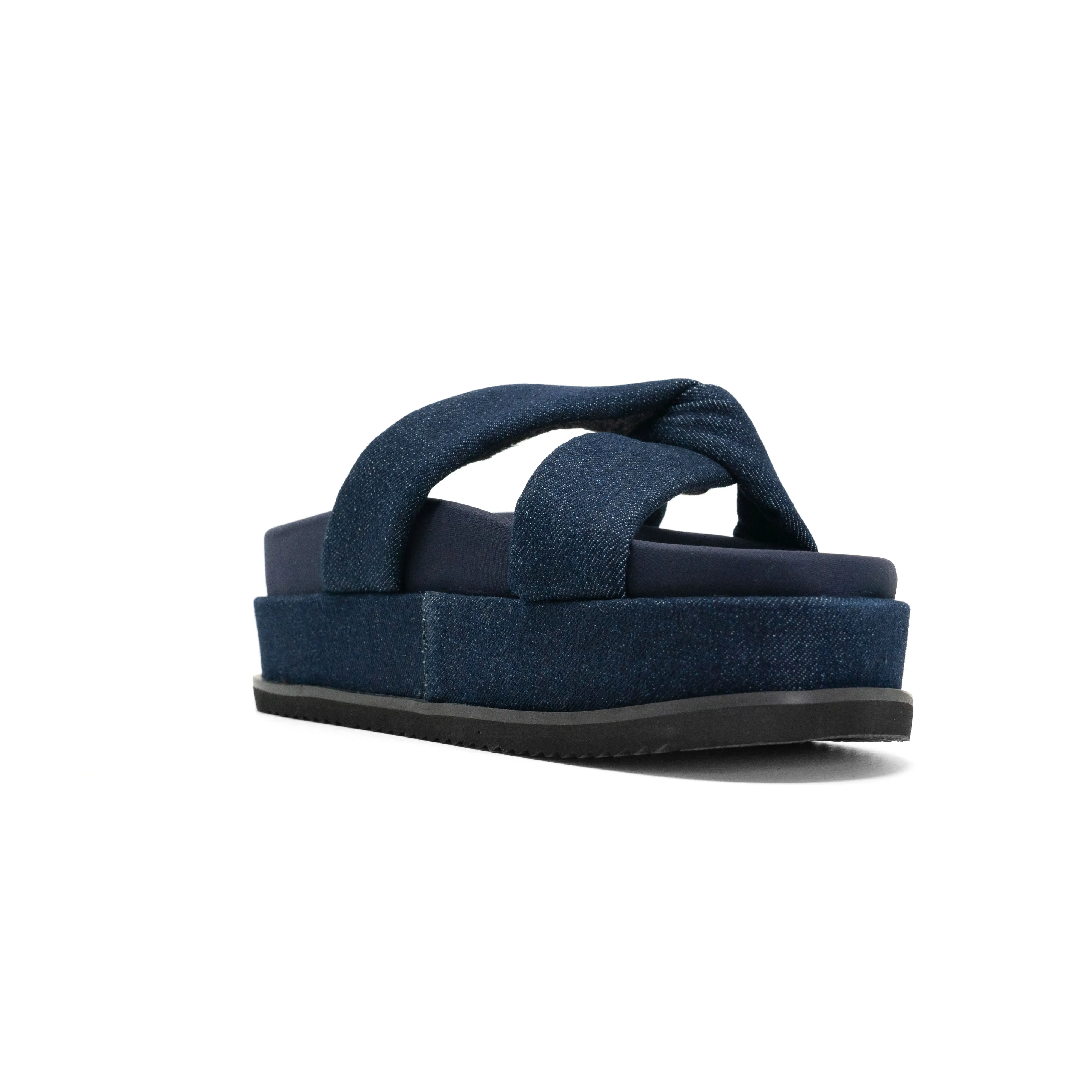 ROAM SIDE SLIP STACK PLATFORM DARK DENIM