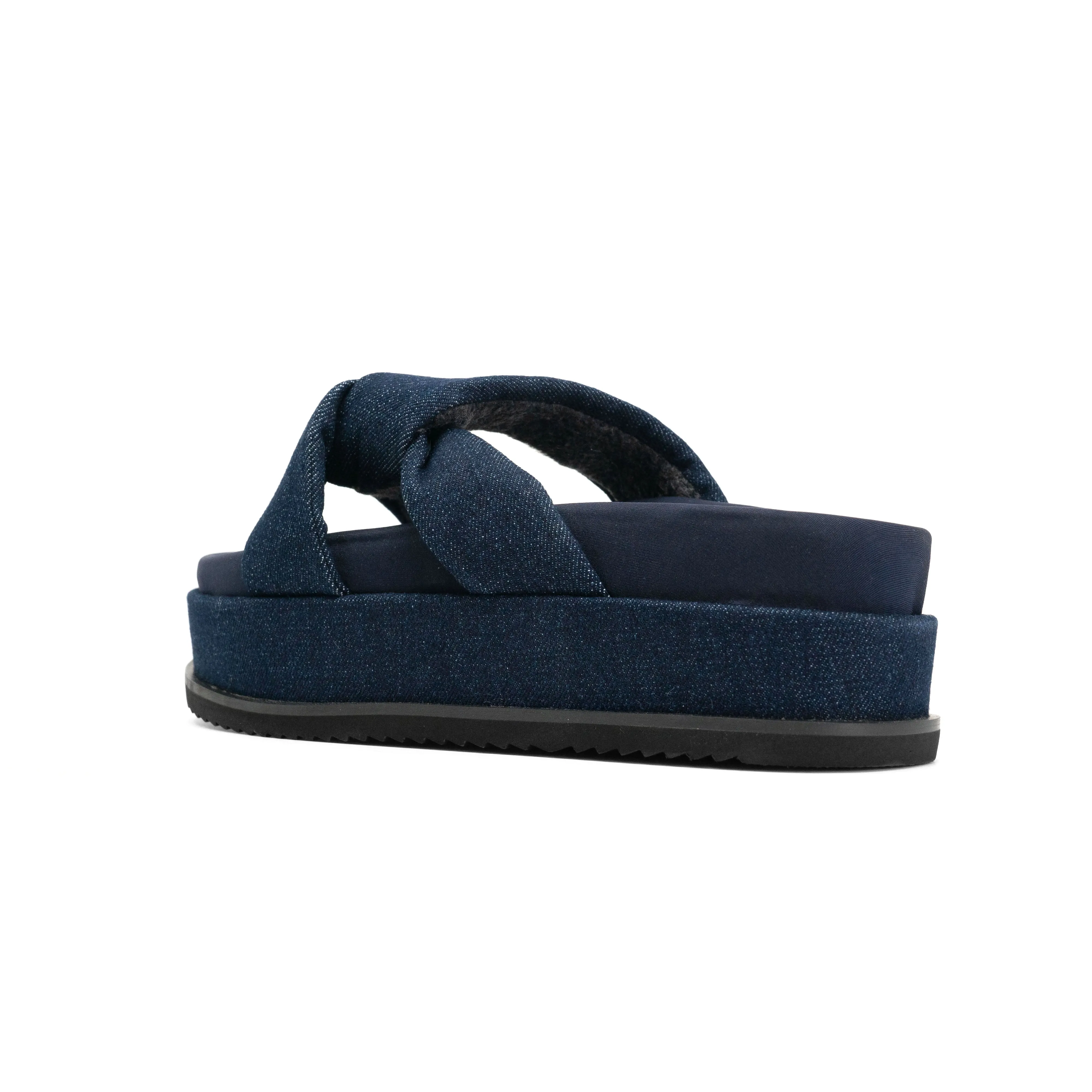 ROAM SIDE SLIP STACK PLATFORM DARK DENIM
